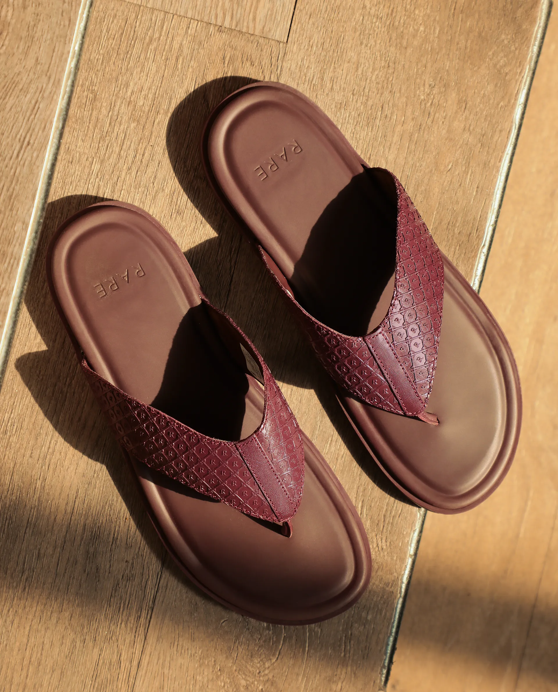 Rare Rabbit Men's Starry Bordo Slip-On Closure Sandal - Image 2