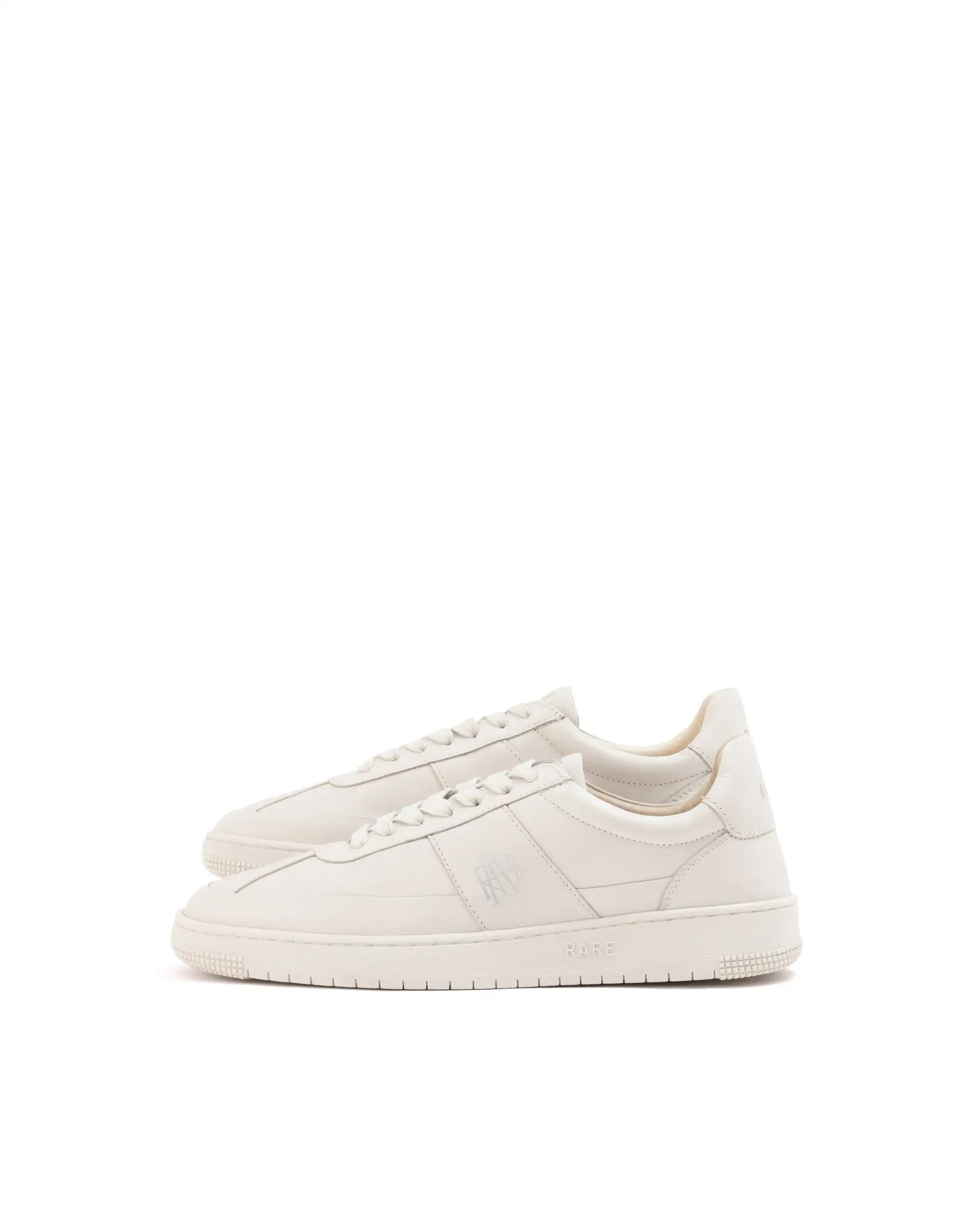 Rare Rabbit Men's Stellara Light Ivory Leather Low-Top Lace-Up Sneaker Shoes - Image 5
