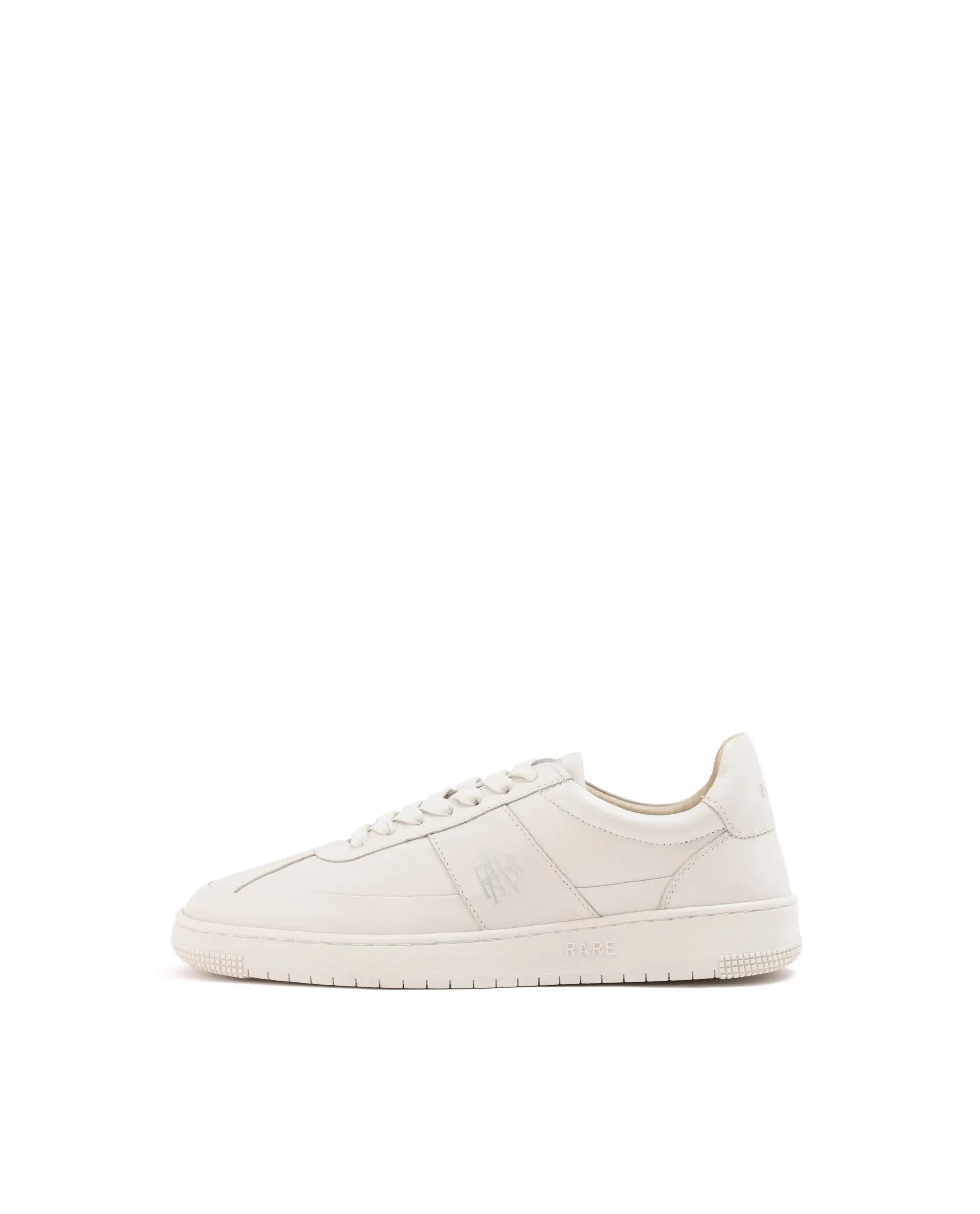 Rare Rabbit Men's Stellara Light Ivory Leather Low-Top Lace-Up Sneaker Shoes - Image 8