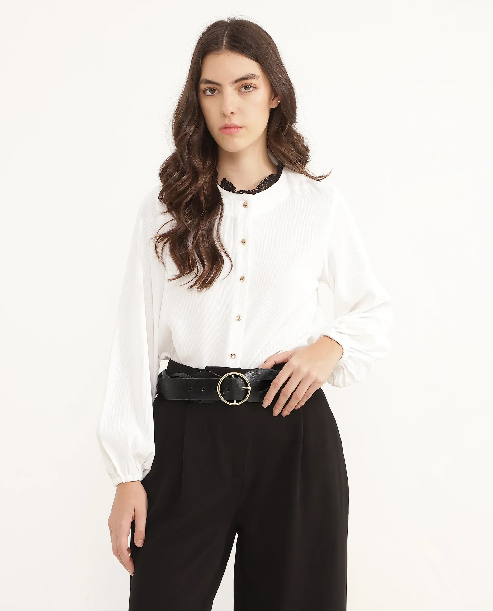 Rareism Women Sterling Black Belt - Image 2