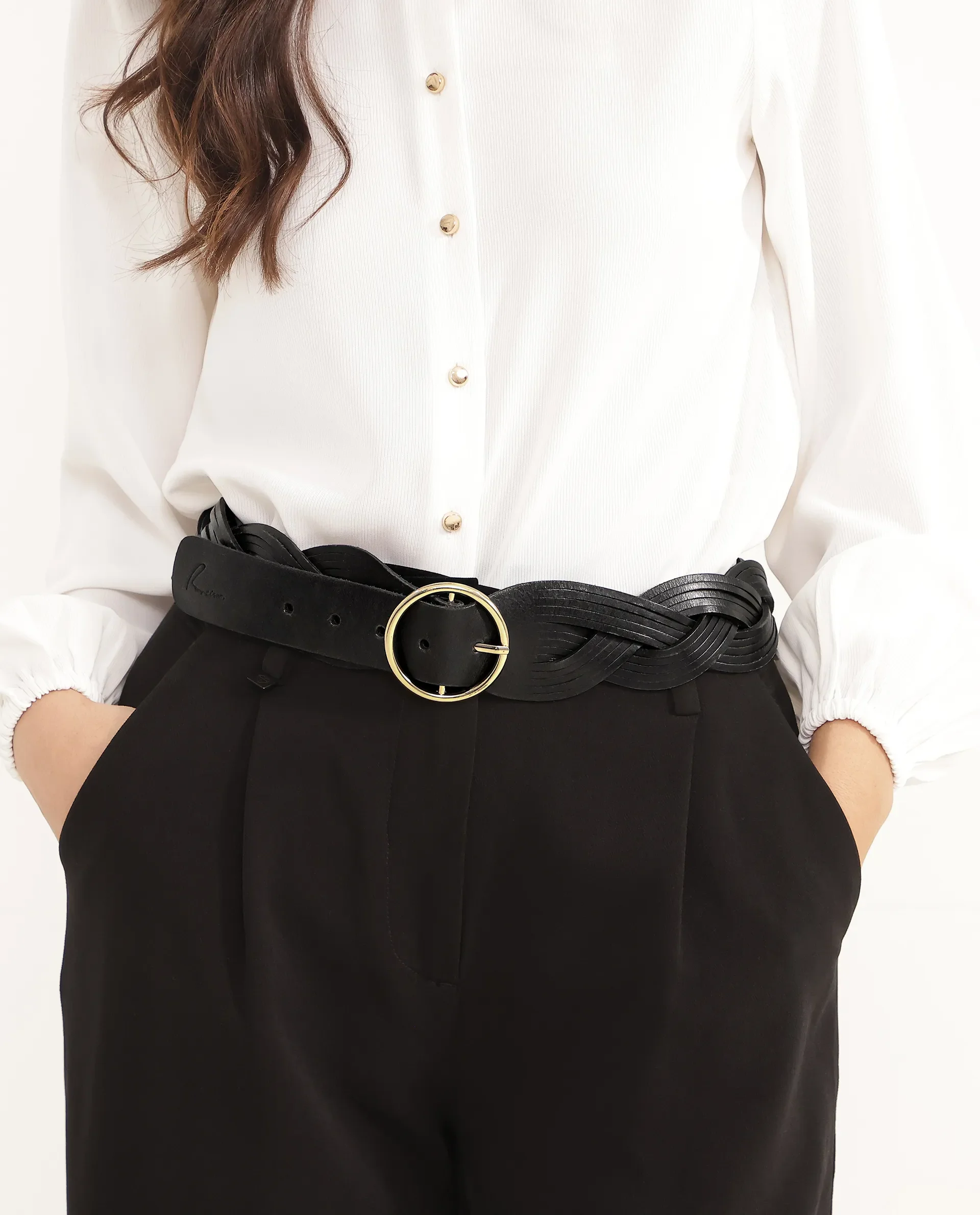 Rareism Women Sterling Black Belt - Image 3