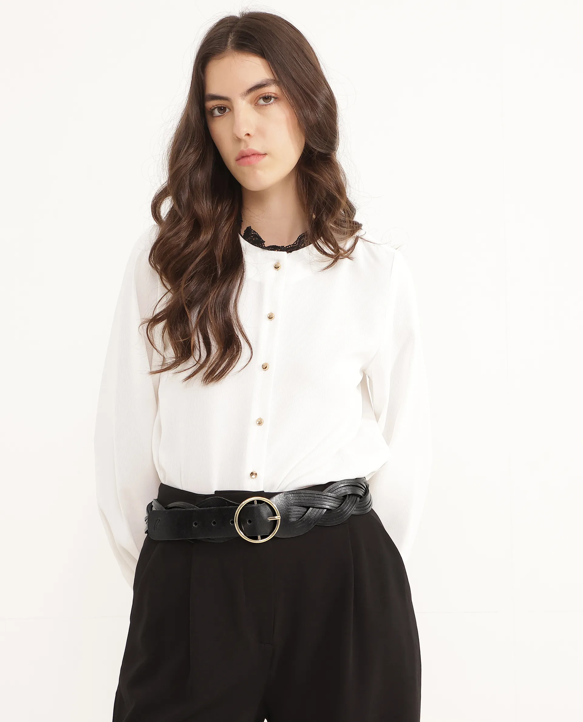 Rareism Women Sterling Black Belt - Image 4