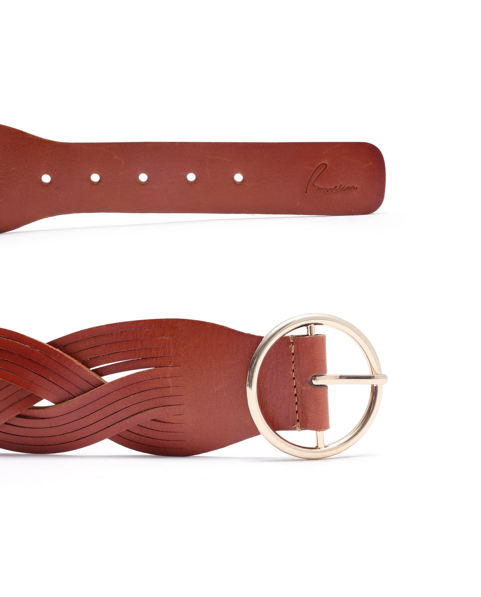 Rareism Women Sterling Tan Belt - Image 16