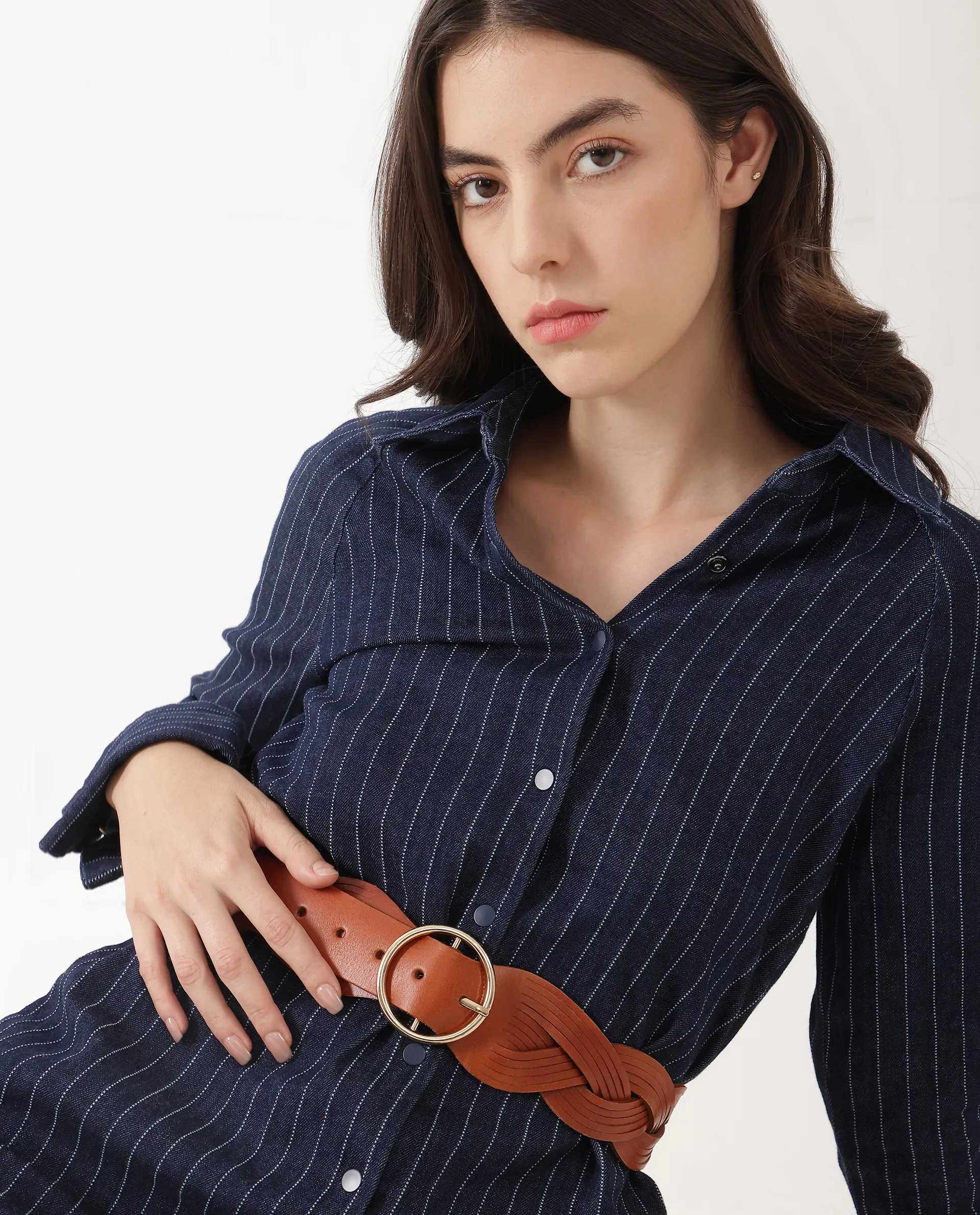 Rareism Women Sterling Tan Belt - Image 3