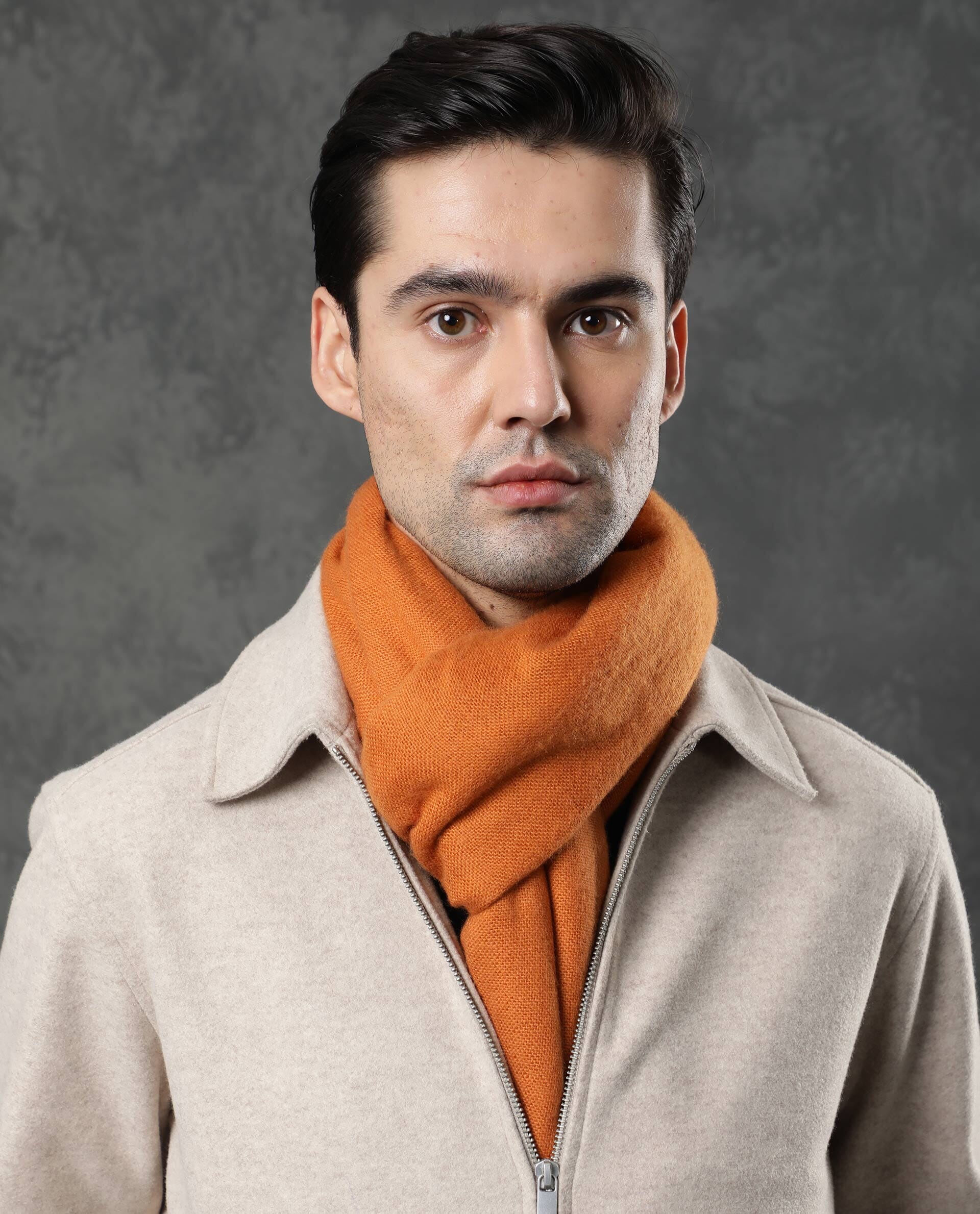 Rare Rabbit Men's Streak Mustard Scarf Solid - Image 7