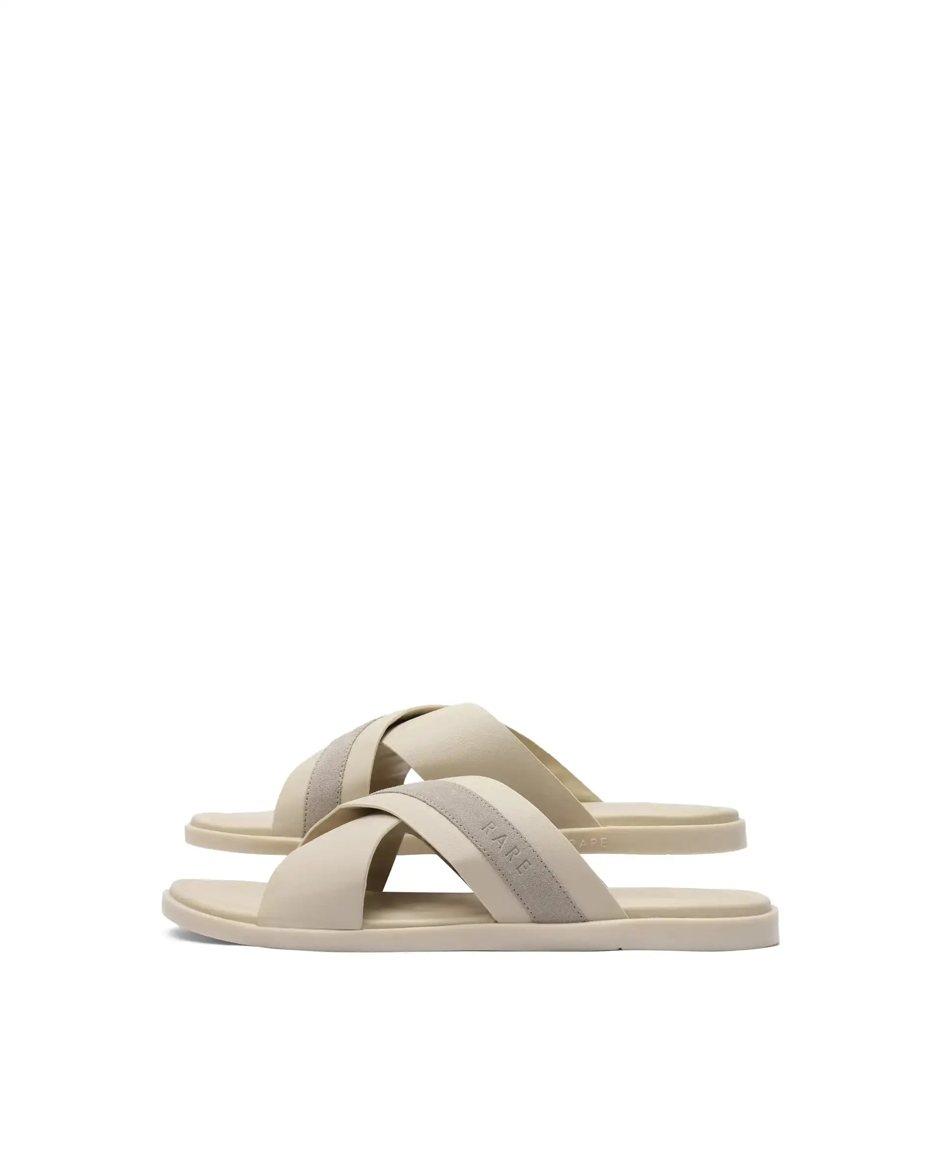 Rare Rabbit Men's Stride Beige Slip-On Closure Sandal - Image 6