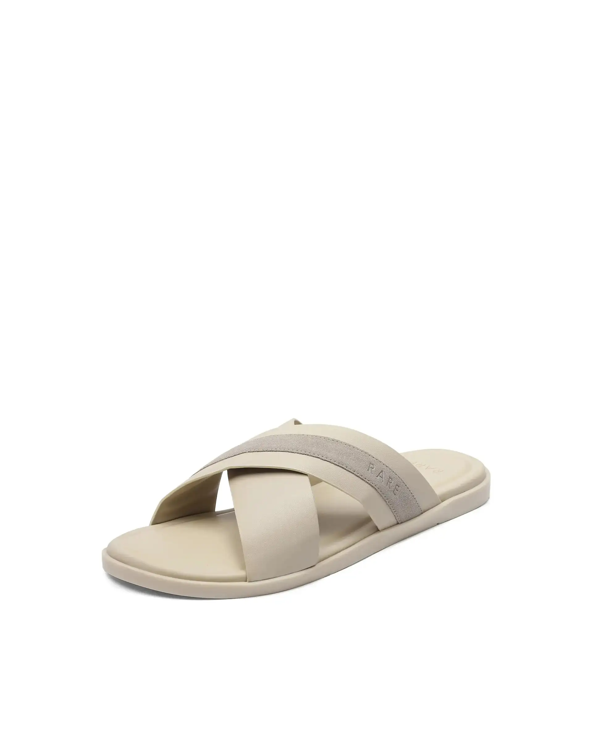 Rare Rabbit Men's Stride Beige Slip-On Closure Sandal - Image 7