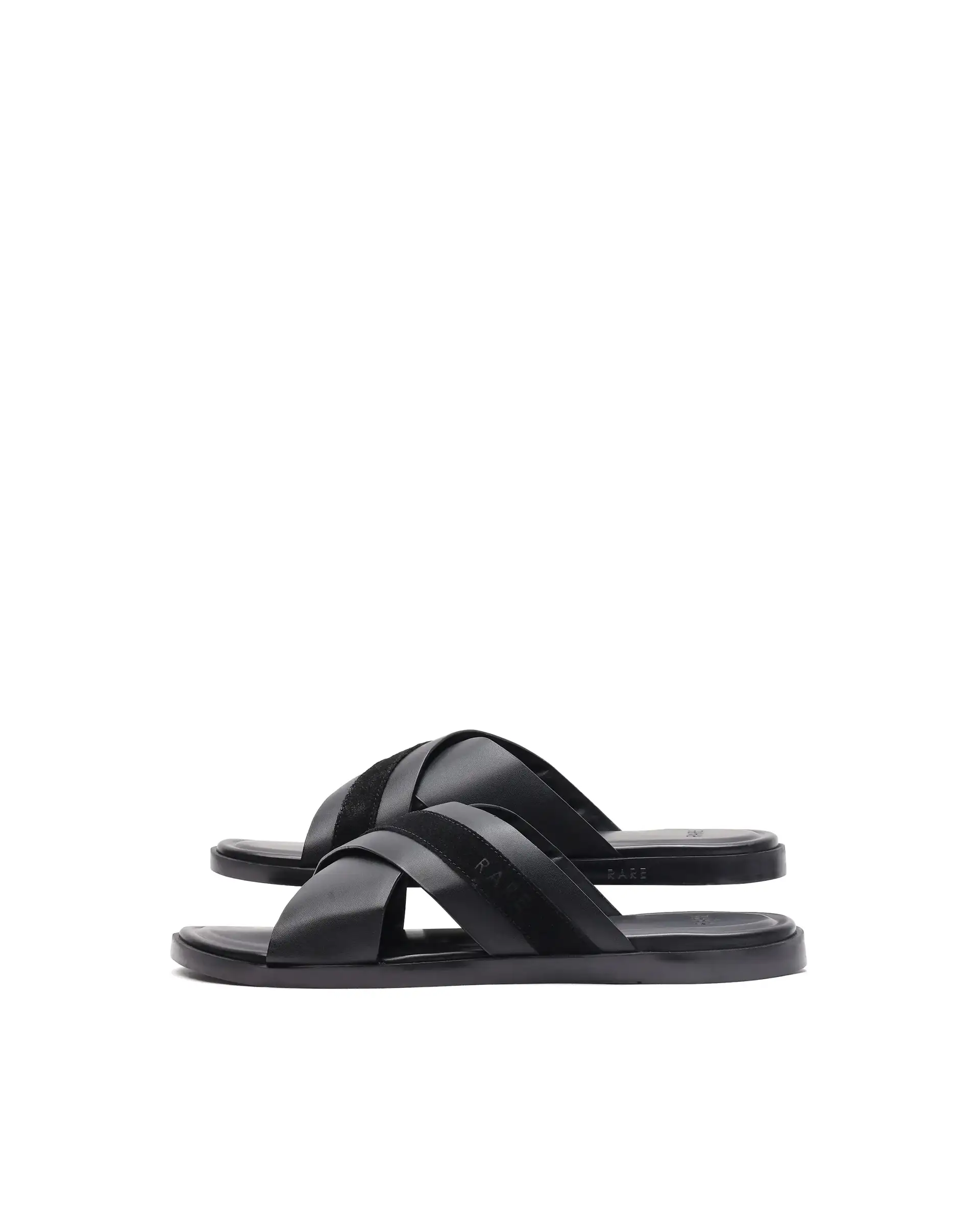 Rare Rabbit Men's Stride Black Slip-On Closure Sandal - Image 6