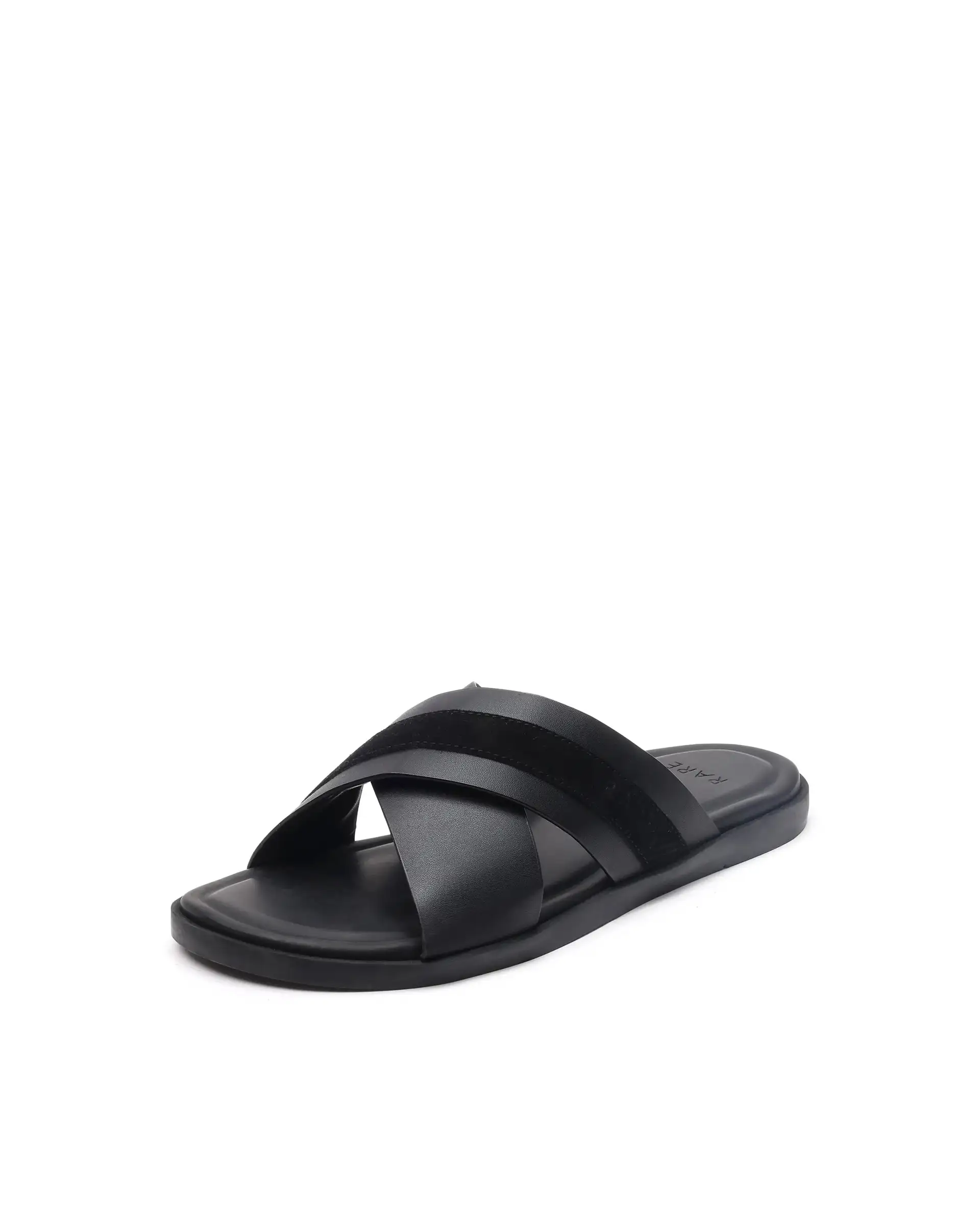 Rare Rabbit Men's Stride Black Slip-On Closure Sandal - Image 7