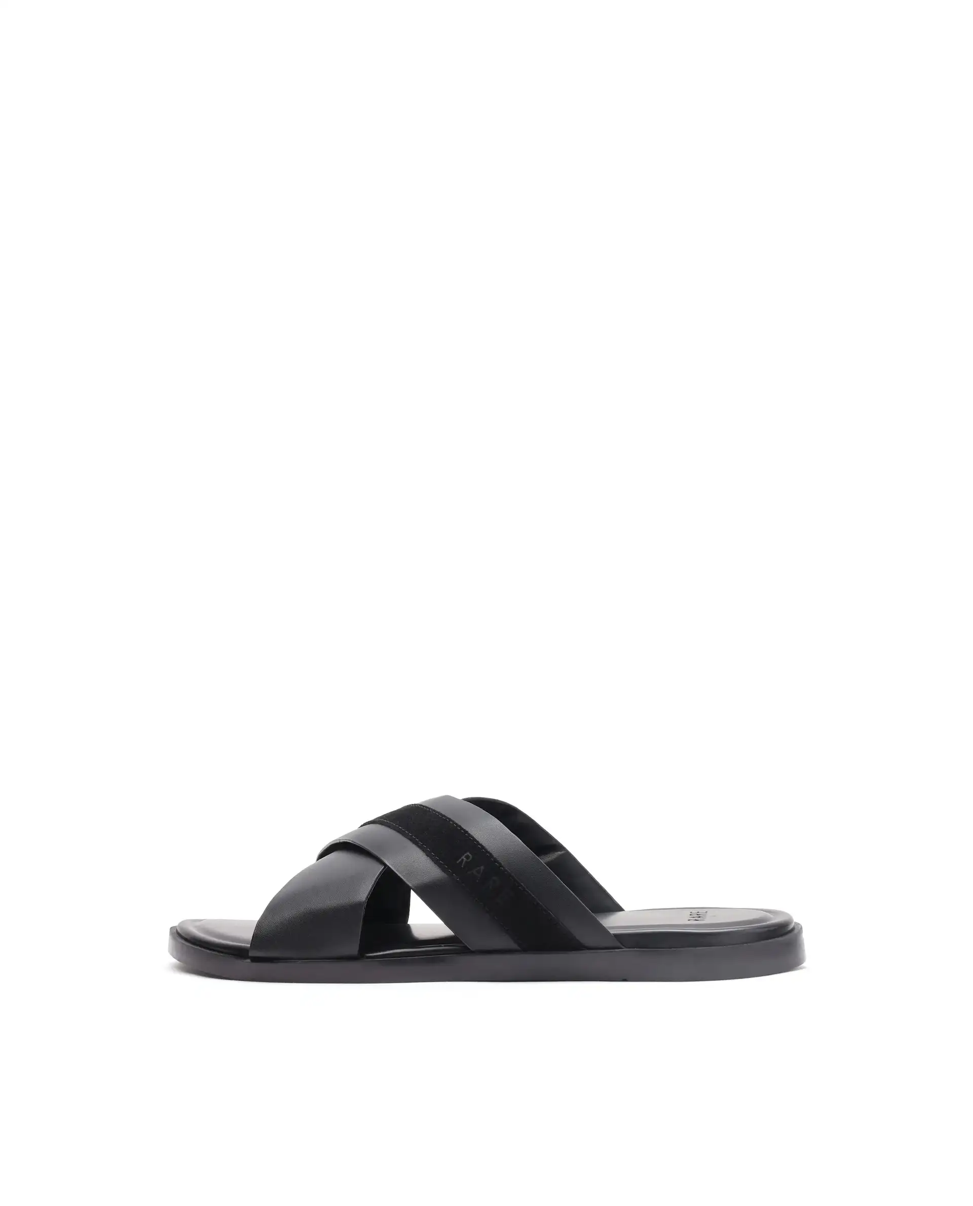 Rare Rabbit Men's Stride Black Slip-On Closure Sandal - Image 8