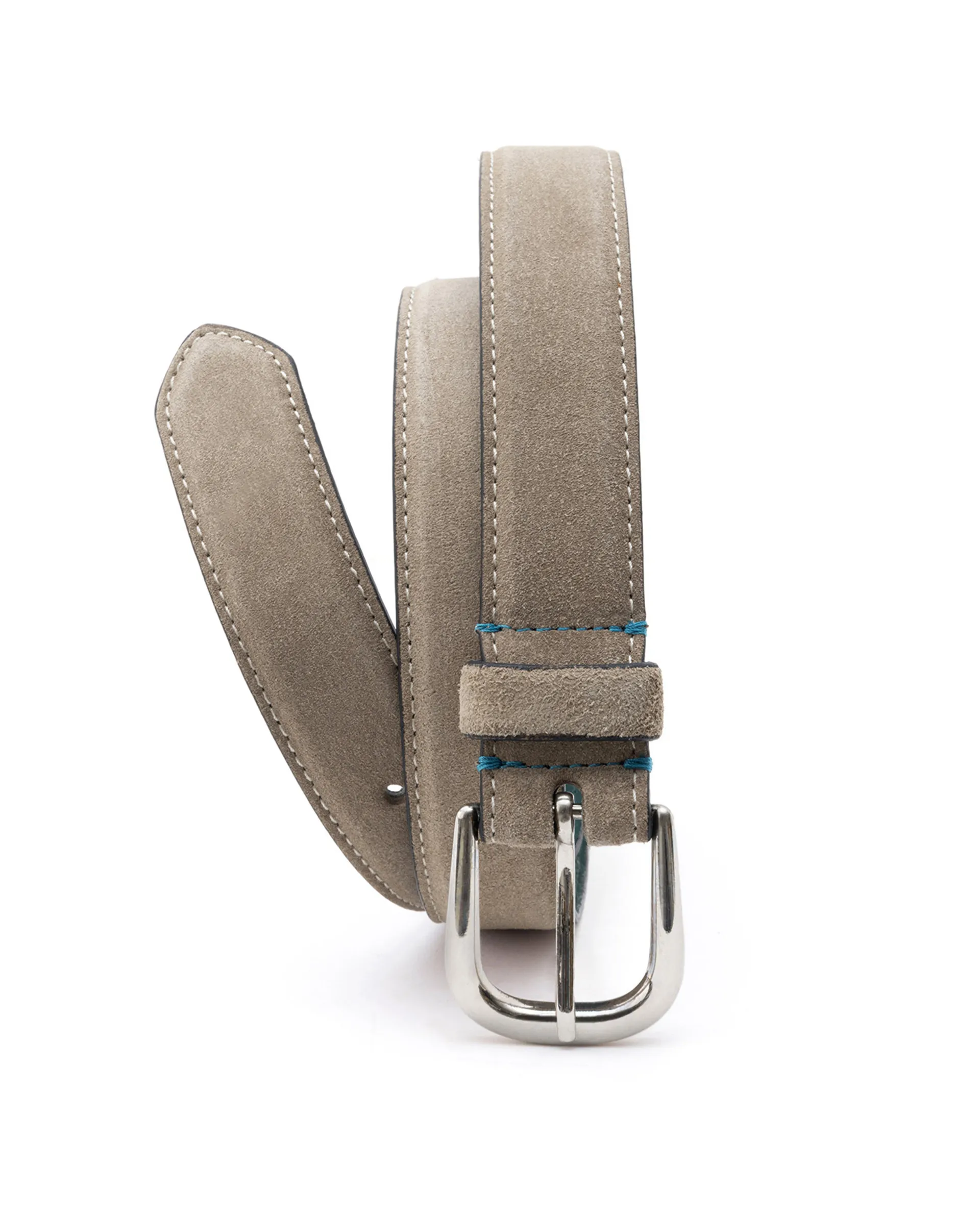 Rare Rabbit Men's Suedo Beige Belt Leather Fabric Solid - Image 2