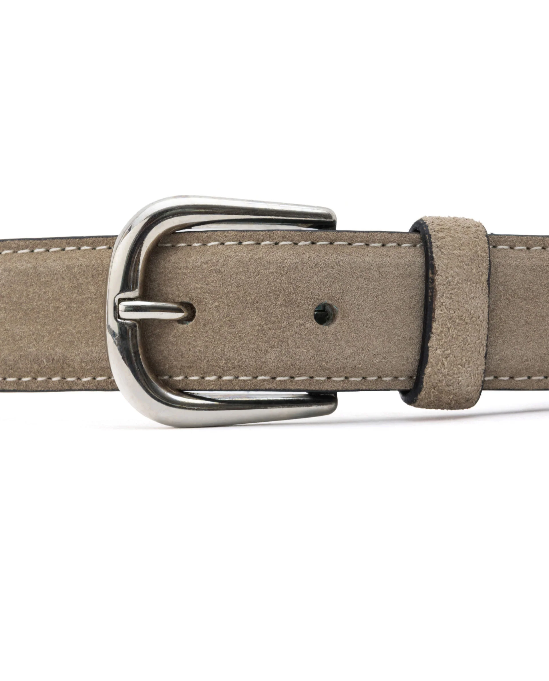 Rare Rabbit Men's Suedo Beige Belt Leather Fabric Solid - Image 3