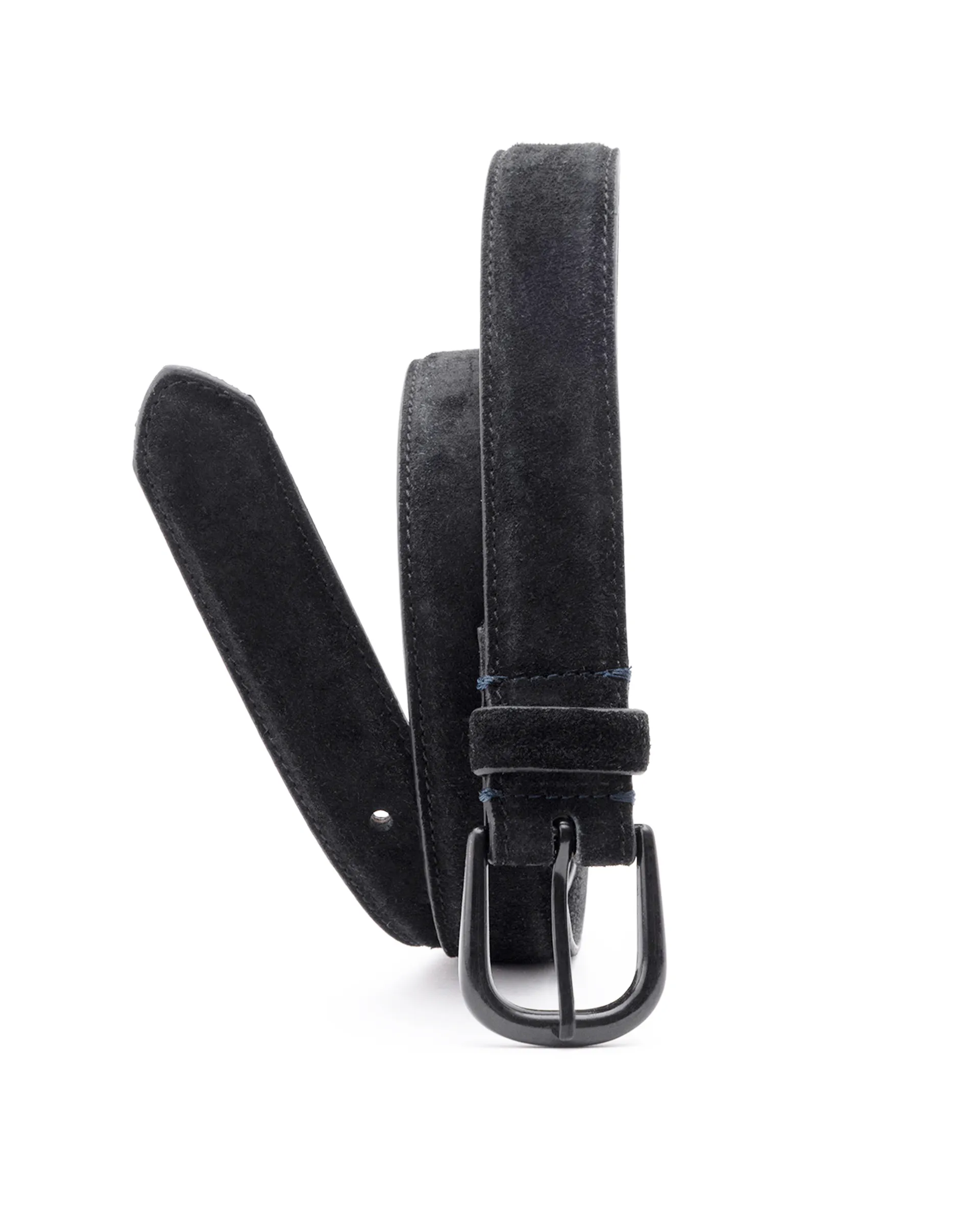 Rare Rabbit Men's Suedo Black Belt Leather Fabric Solid - Image 2