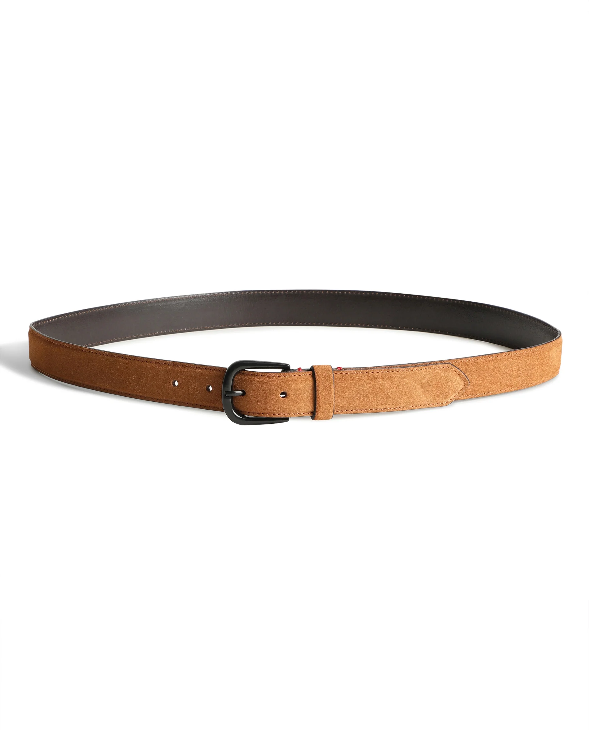 Rare Rabbit Men's Suedo Yellow Belt Leather Fabric Solid - Image 3