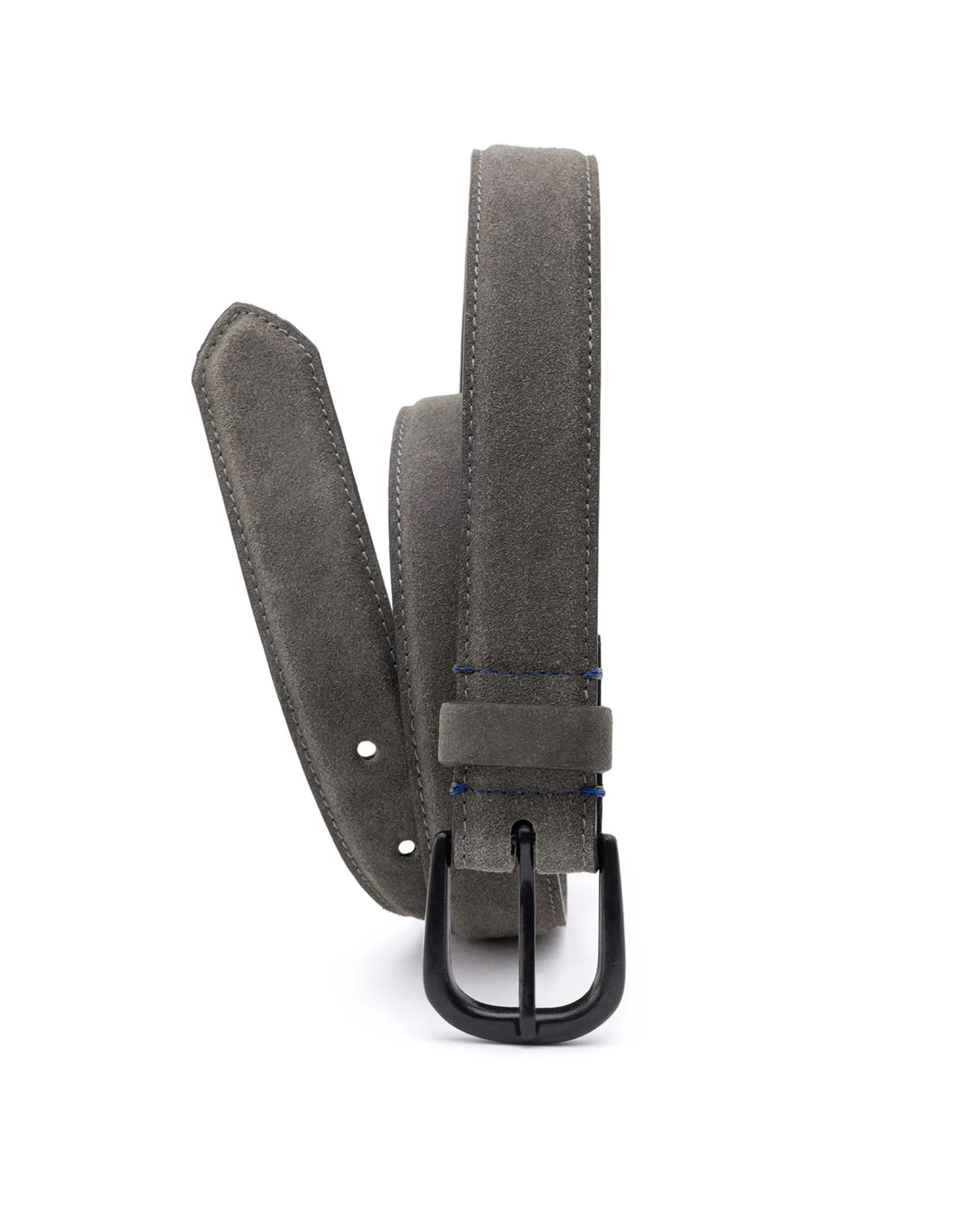 Rare Rabbit Men's Suedo Grey Belt Leather Fabric Solid - Image 2