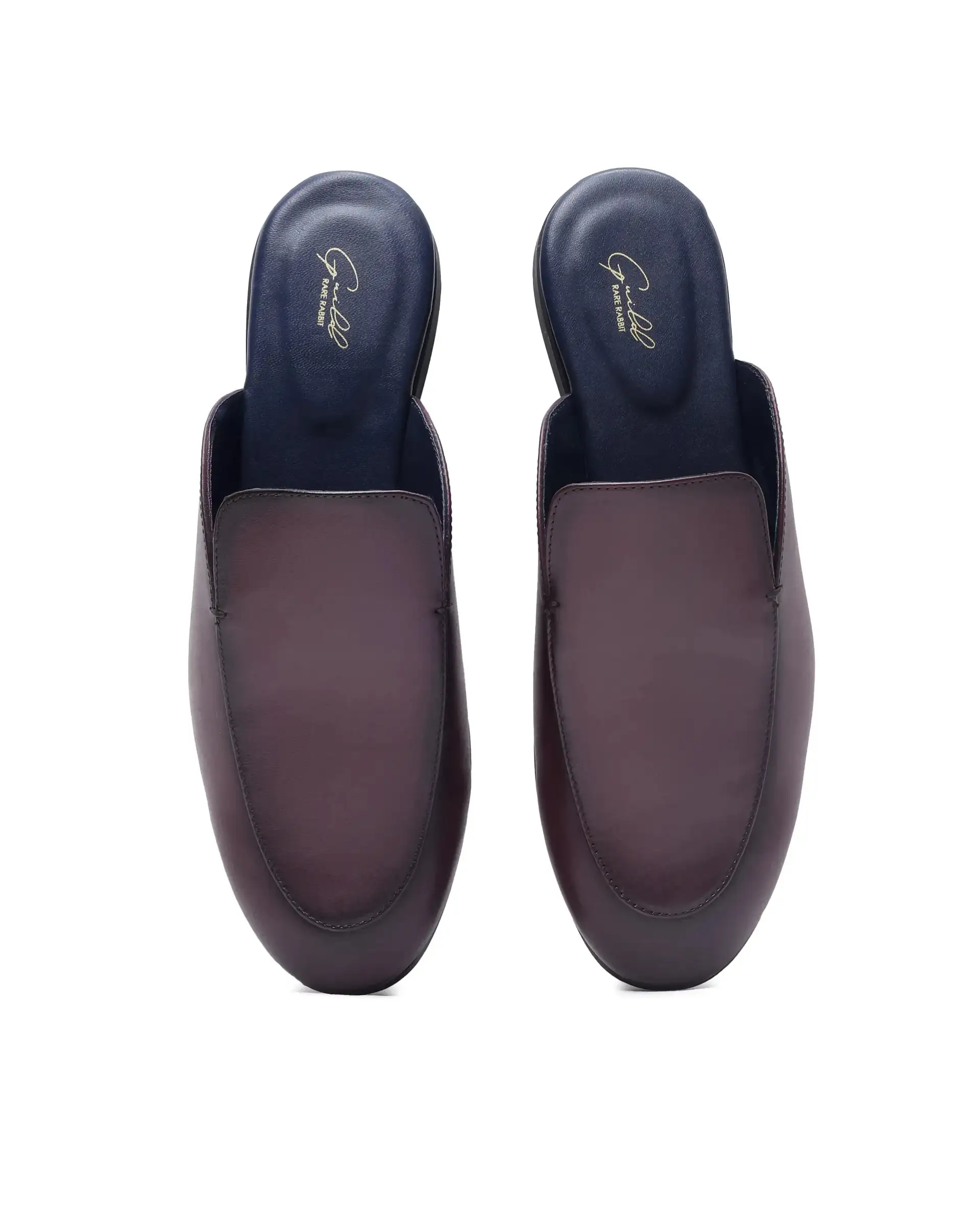 Rare Rabbit Men Sydney Burgundy Slip-On Mule - Image 8