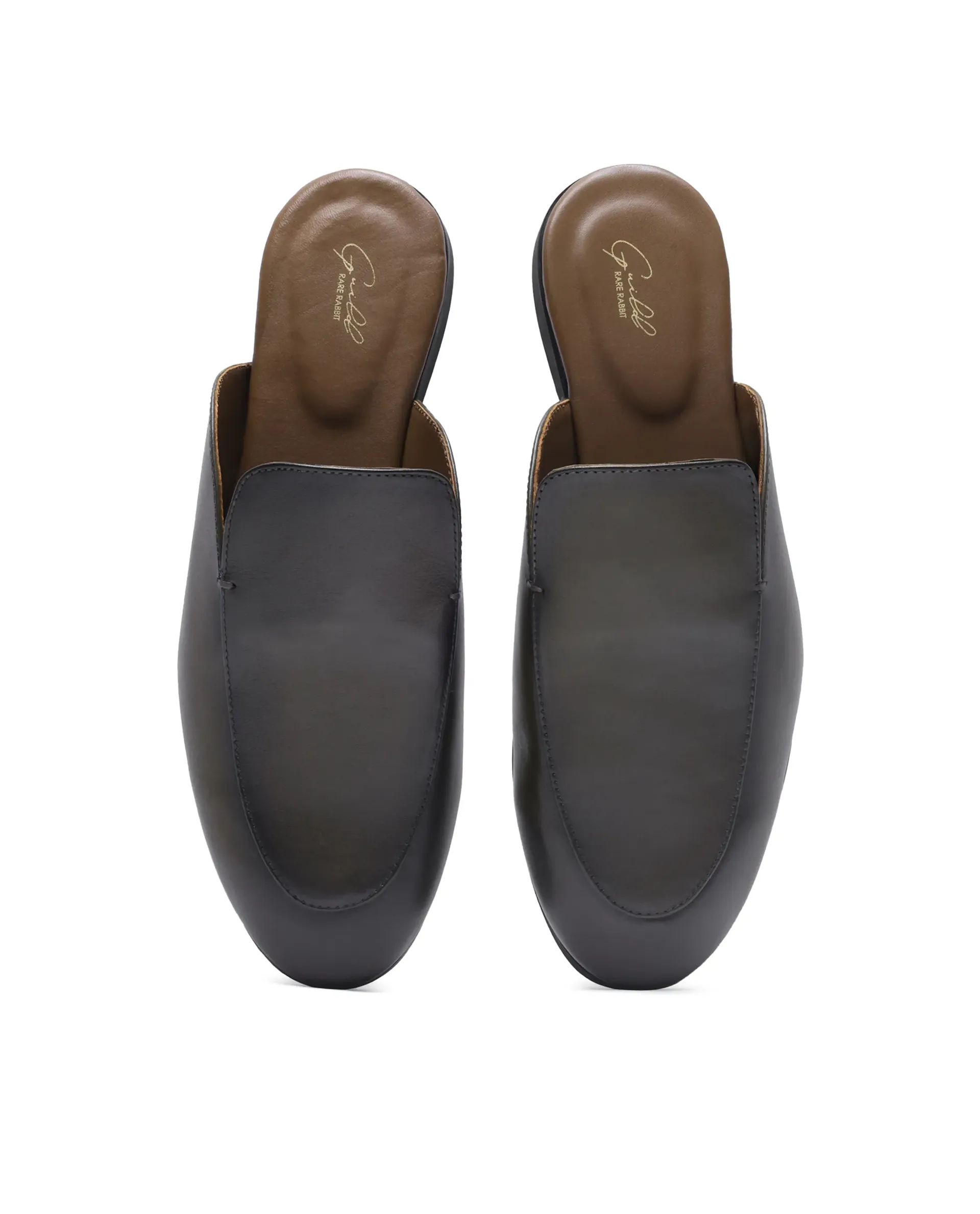 Rare Rabbit Men Sydney Dark Olive Slip-On Mule - Image 5
