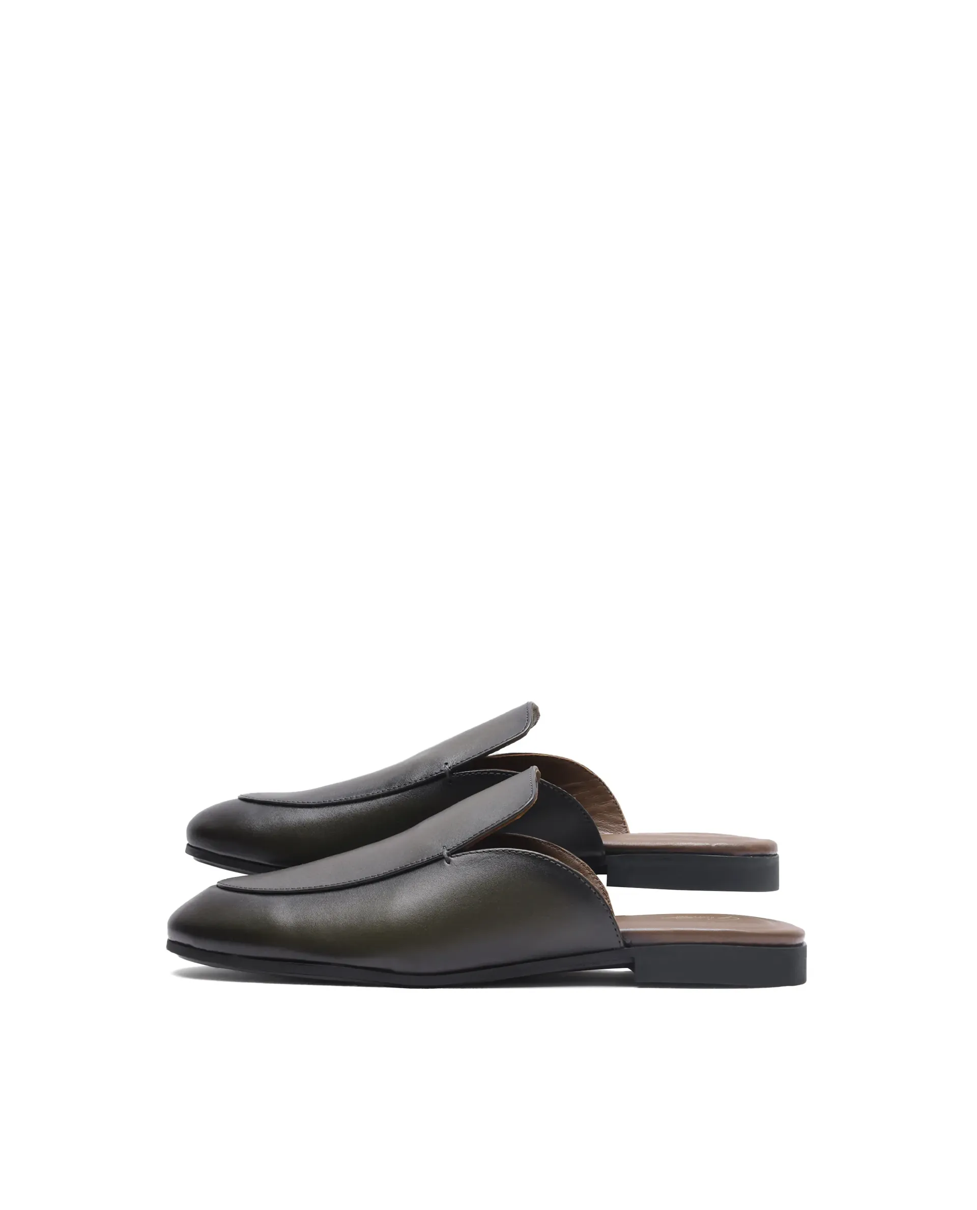 Rare Rabbit Men Sydney Dark Olive Slip-On Mule - Image 6