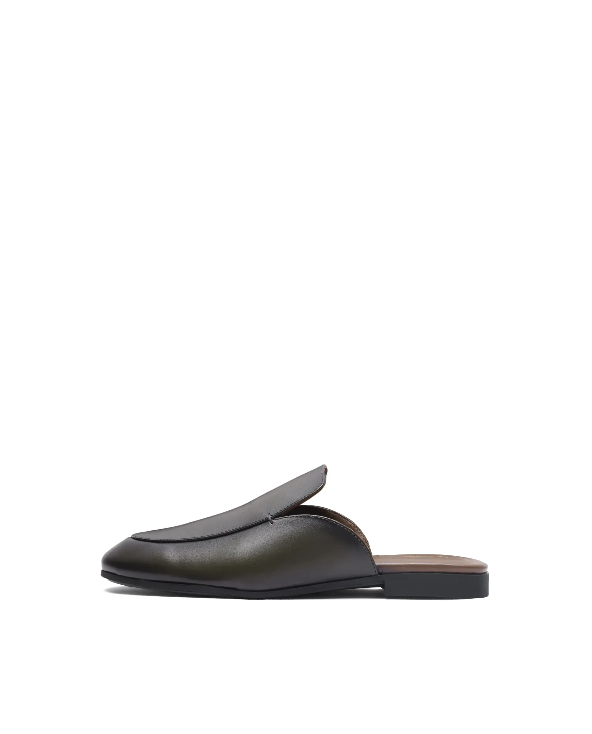 Rare Rabbit Men Sydney Dark Olive Slip-On Mule - Image 9