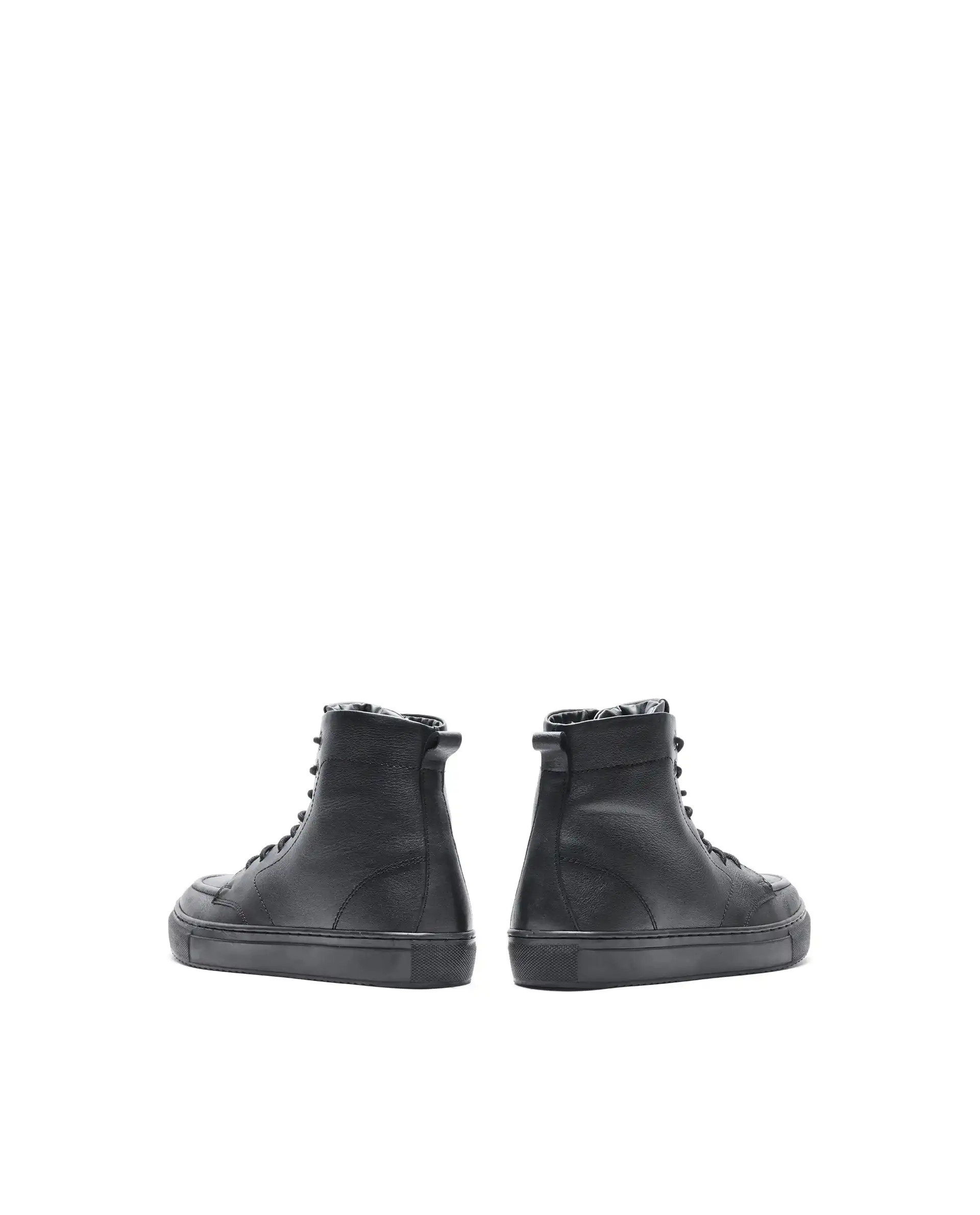Rare Rabbit Men's Taico Black Leather Lace-Up Closure Boots - Image 4