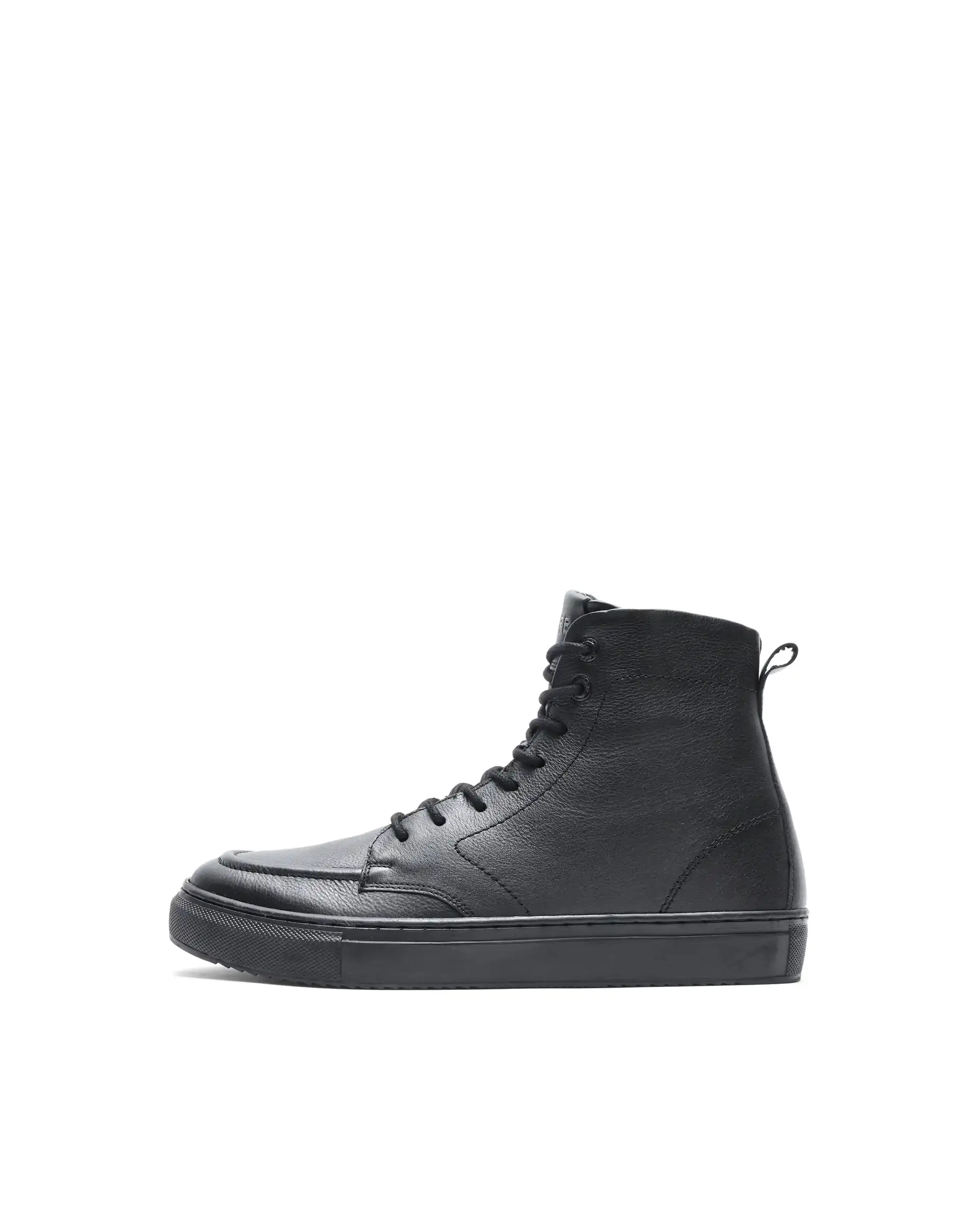 Rare Rabbit Men's Taico Black Leather Lace-Up Closure Boots - Image 7