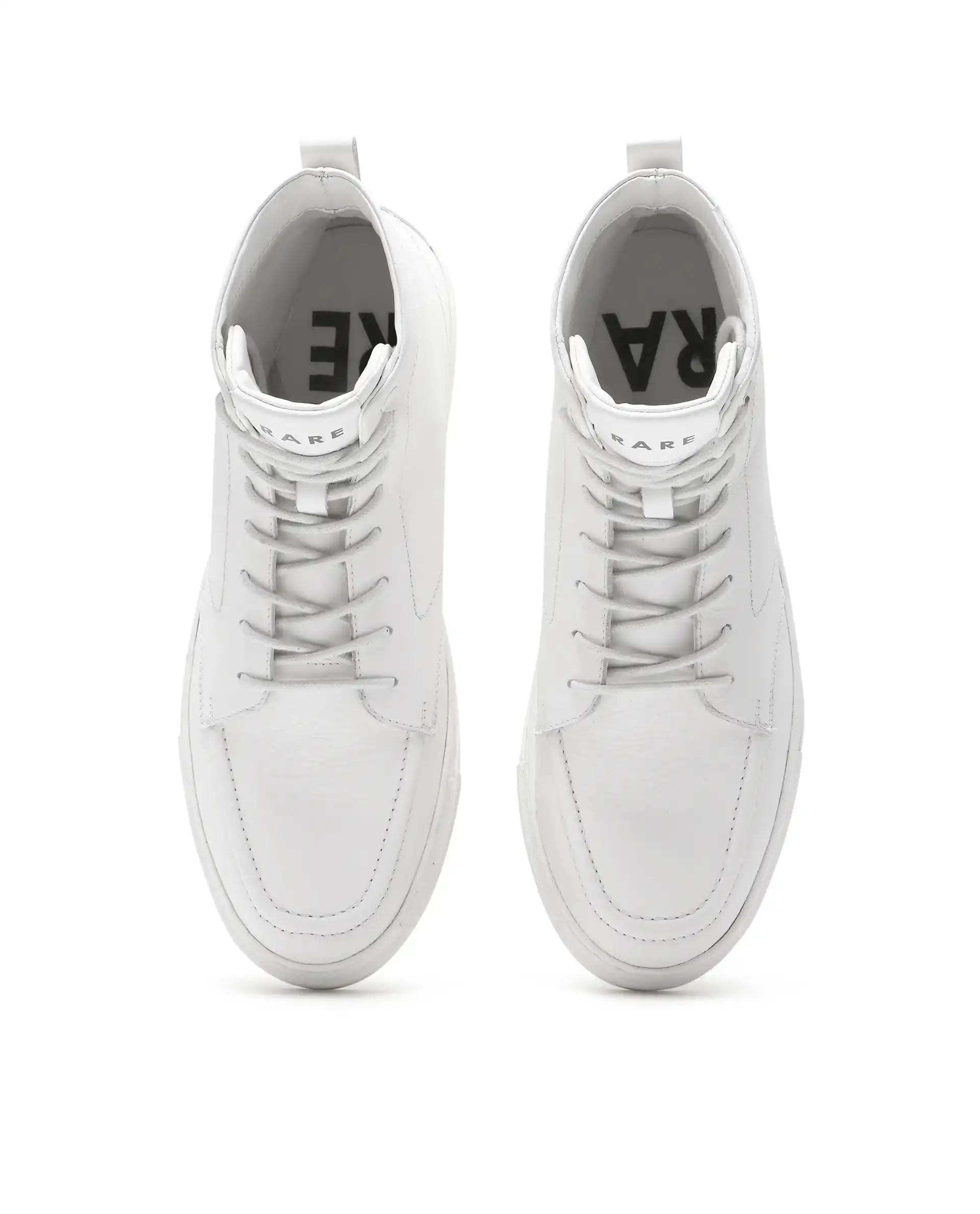 Rare Rabbit Men's Taico White Leather Lace-Up Closure Boots - Image 2