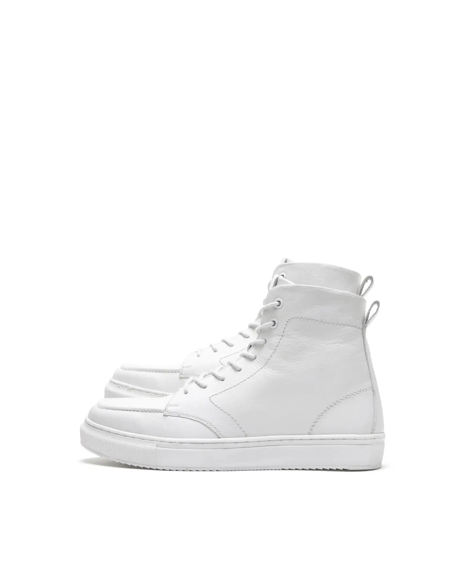 Rare Rabbit Men's Taico White Leather Lace-Up Closure Boots - Image 5