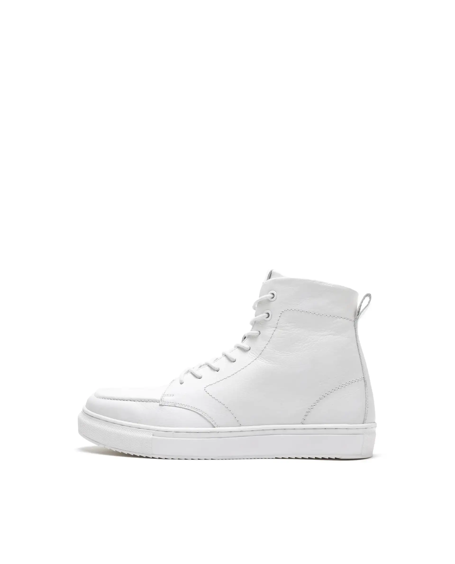 Rare Rabbit Men's Taico White Leather Lace-Up Closure Boots - Image 8