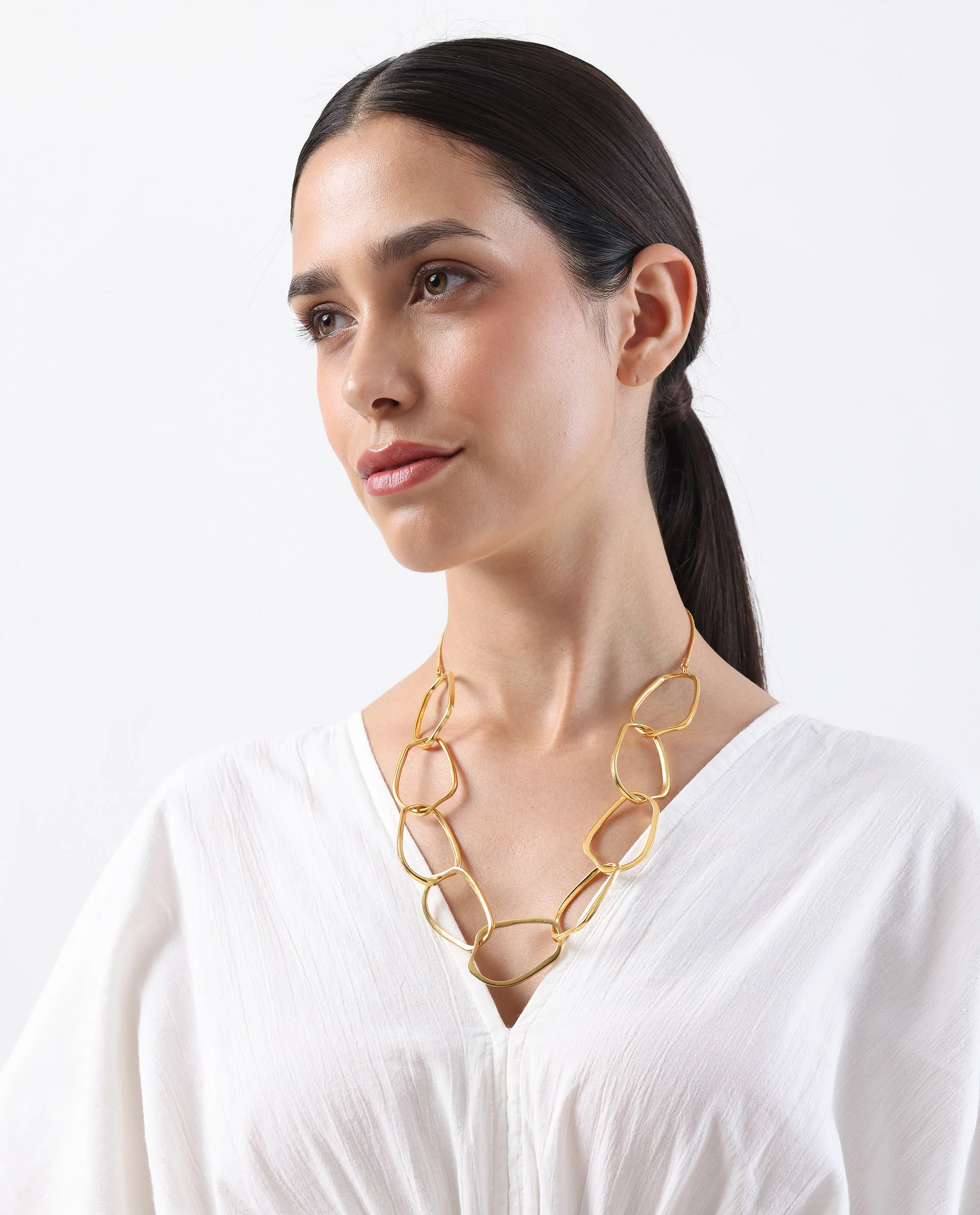 Rareism Women Team Gold Necklace - Image 4