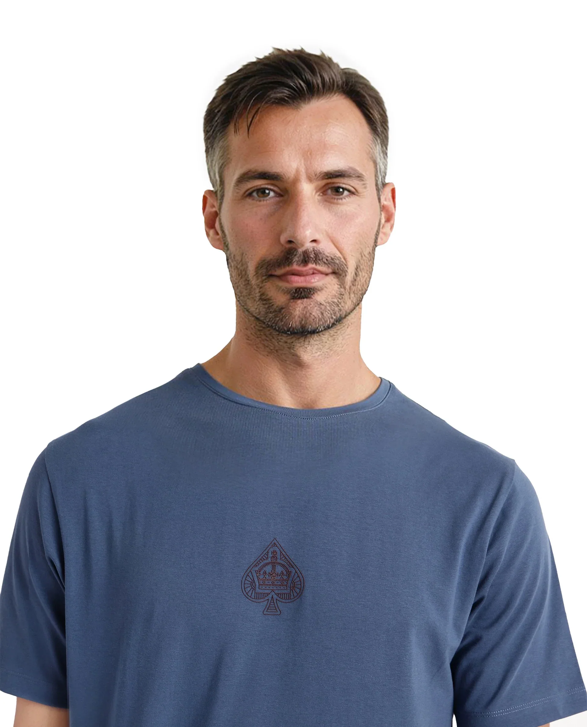 Rare Rabbit Men's Tegor Petrol Cotton Graphic Print Regular Fit Half Sleeve Crew Neck T-Shirt - Image 6