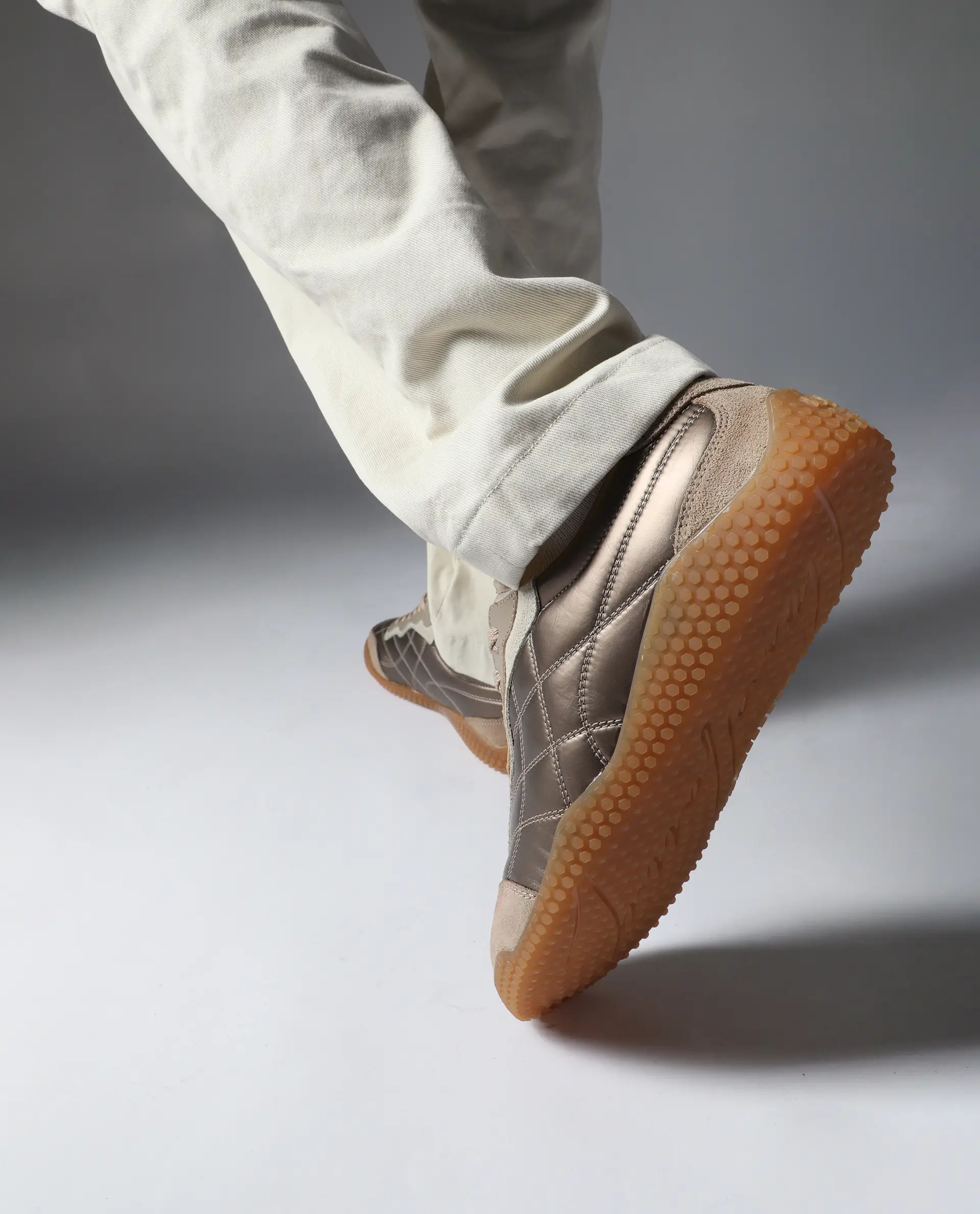 Rare Rabbit Men's Temo Brass Parachute Lace-Up Closure Sneaker - Image 2