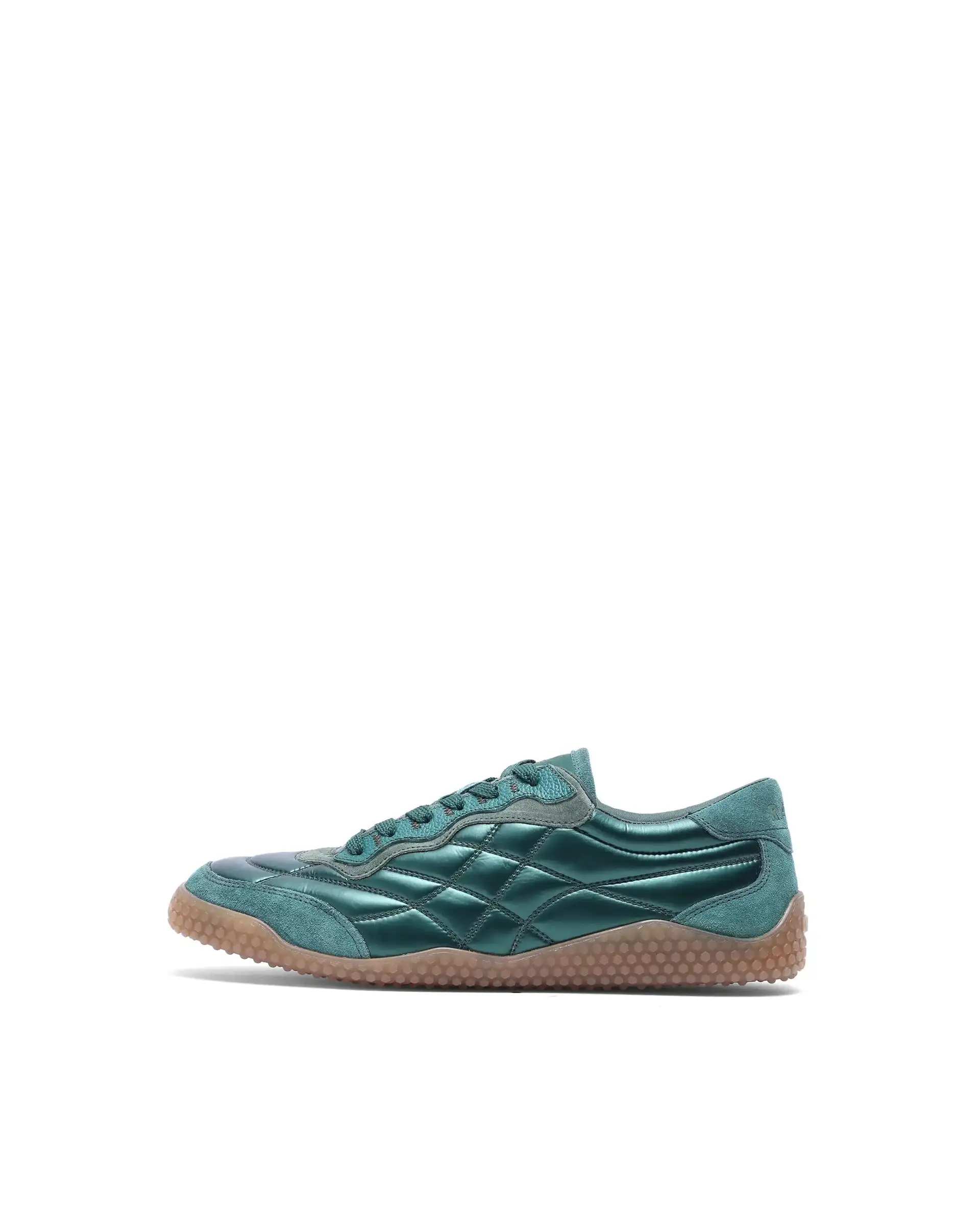 Rare Rabbit Men's Temo Green Parachute Lace-Up Closure Sneaker