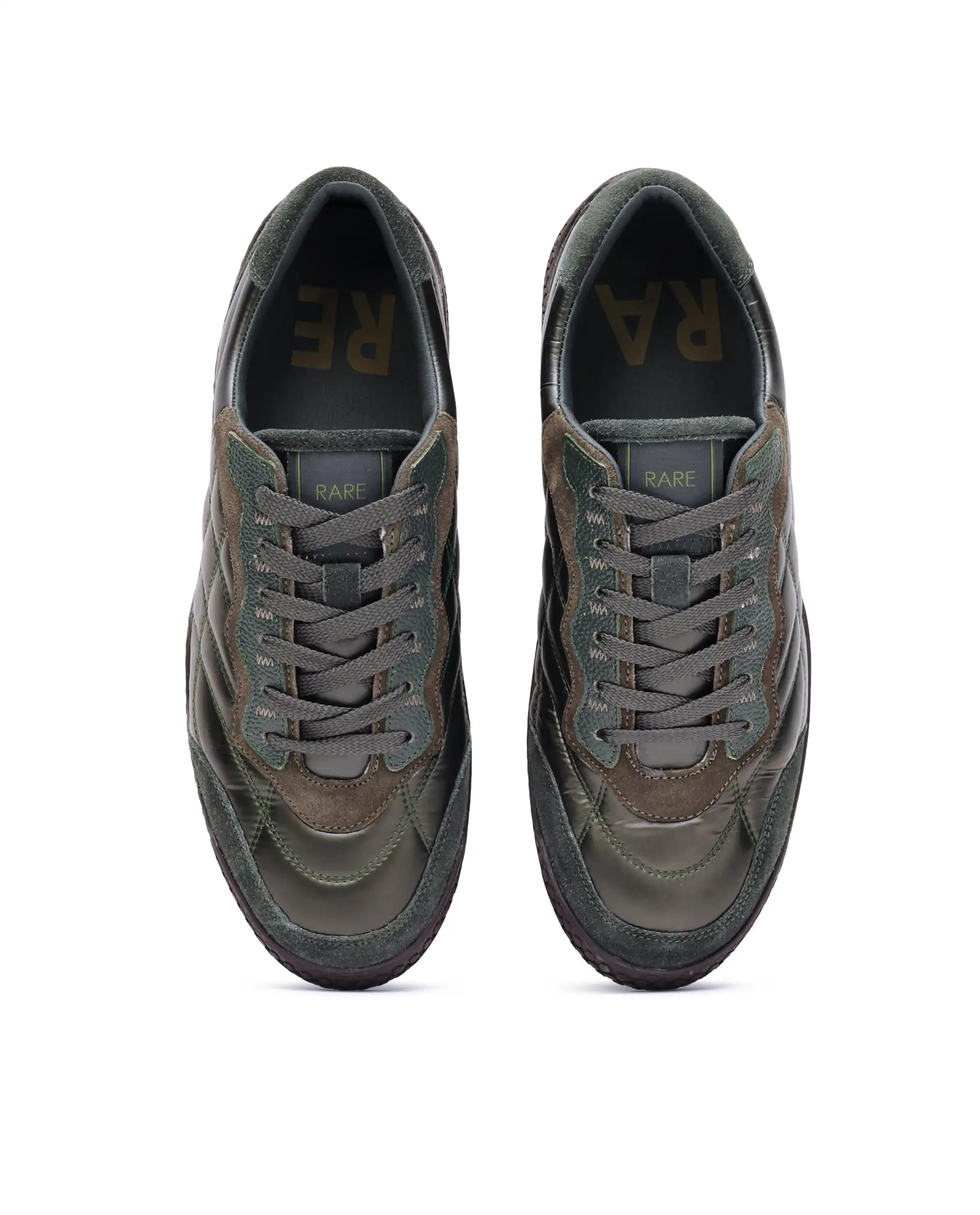 Rare Rabbit Men's Temo Olive Parachute Lace-Up Closure Sneaker - Image 4