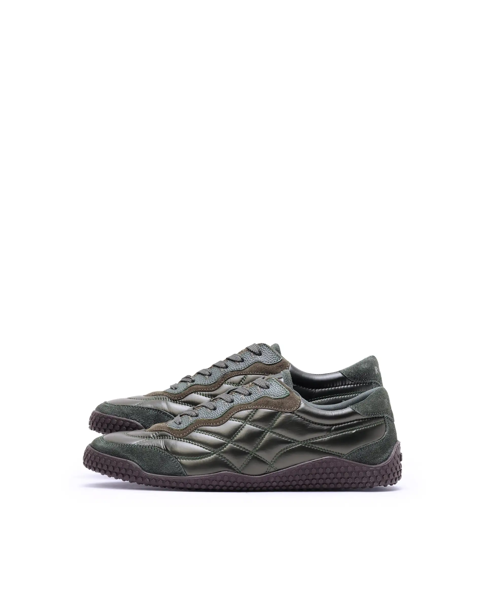 Rare Rabbit Men's Temo Olive Parachute Lace-Up Closure Sneaker - Image 6