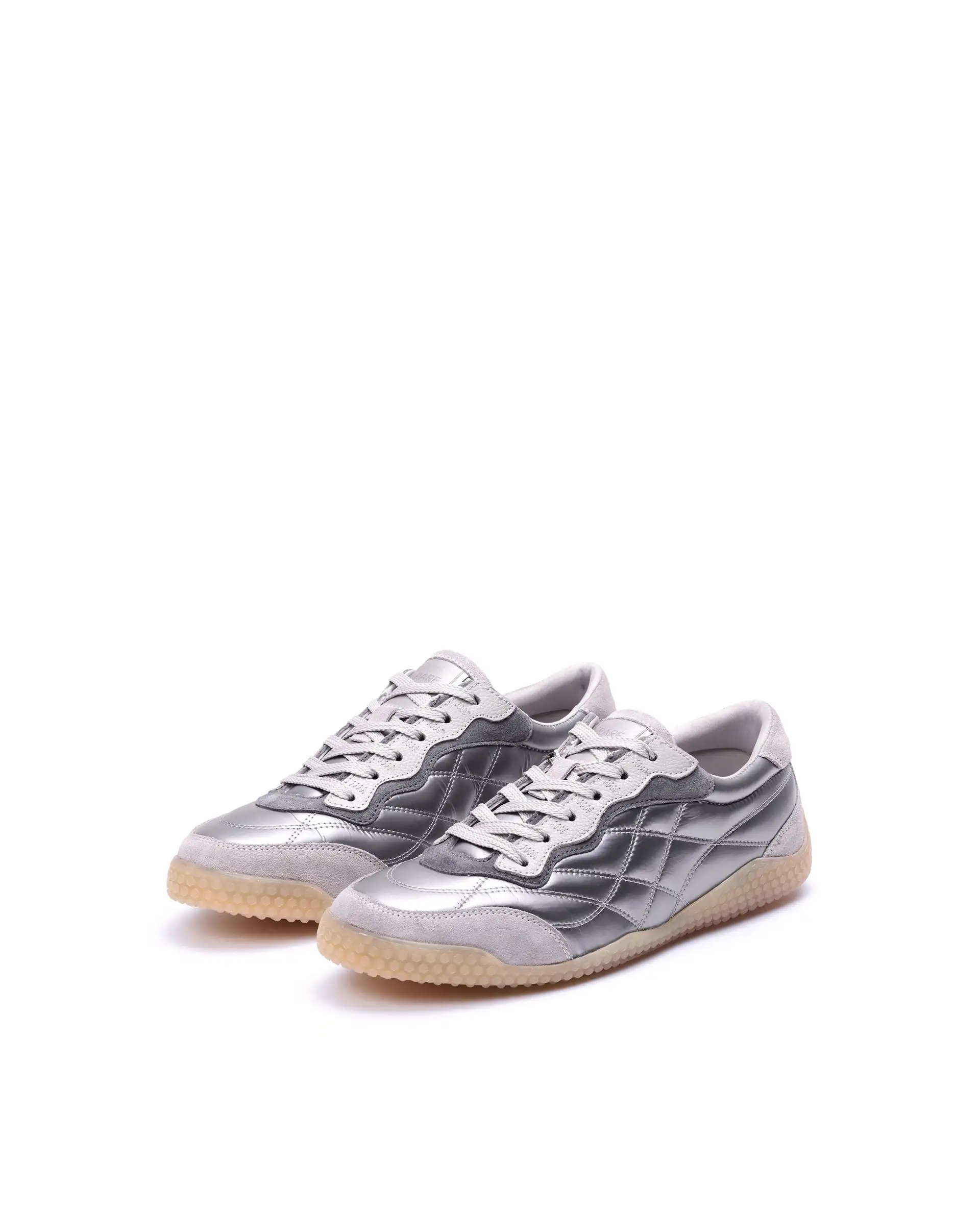 Rare Rabbit Men's Temo Silver Parachute Lace-Up Closure Sneaker - Image 3