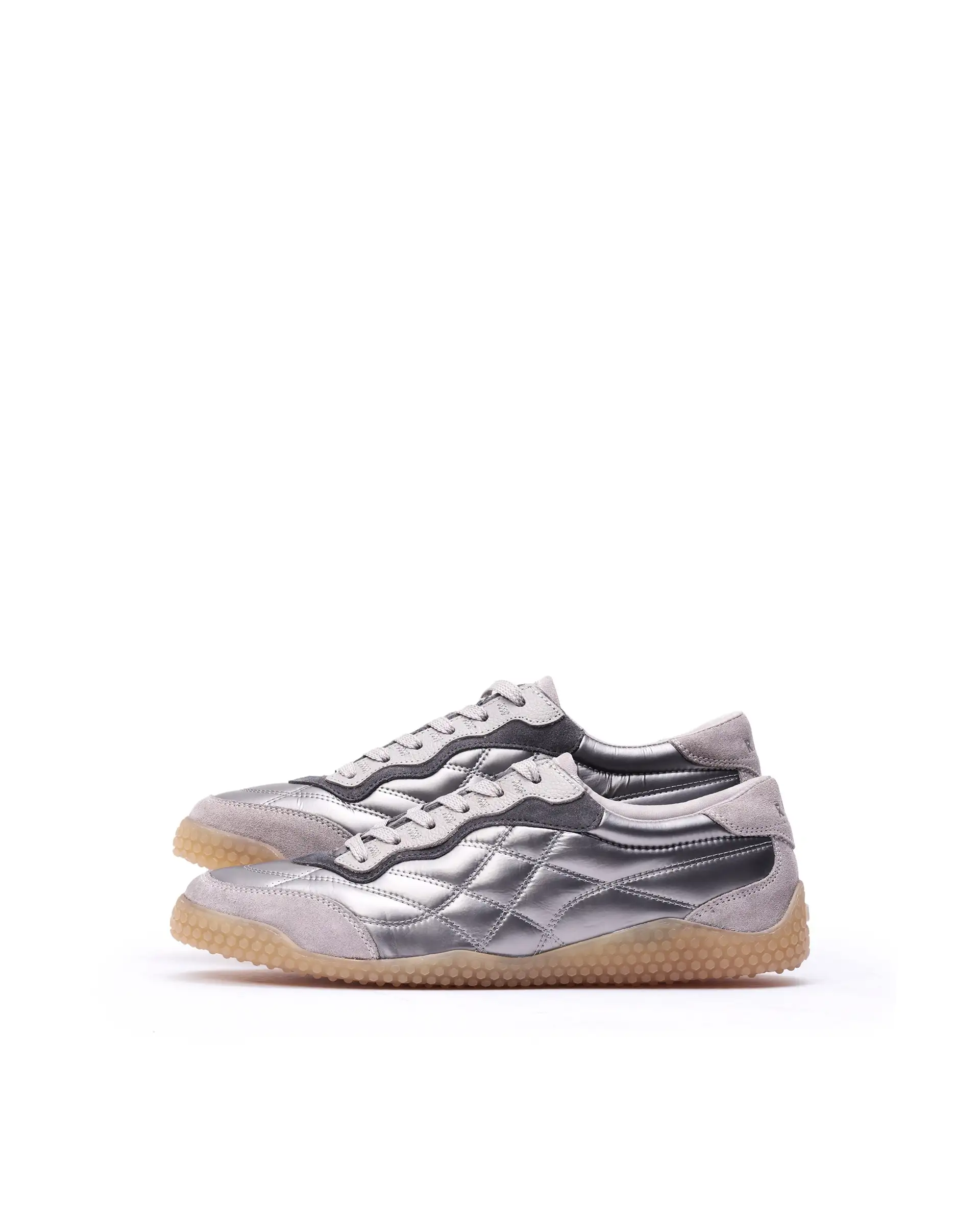 Rare Rabbit Men's Temo Silver Parachute Lace-Up Closure Sneaker - Image 7