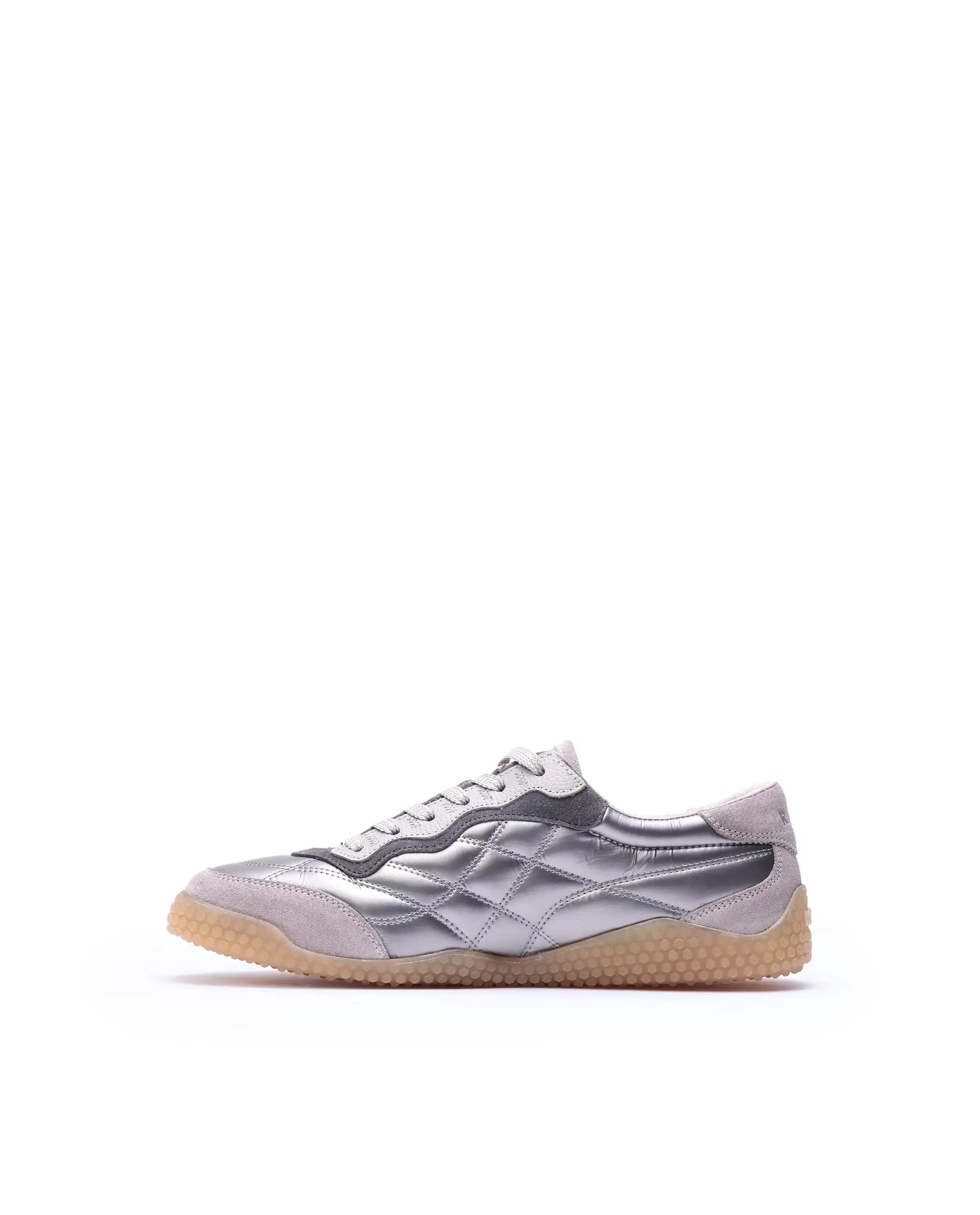 Rare Rabbit Men's Temo Silver Parachute Lace-Up Closure Sneaker - Image 9