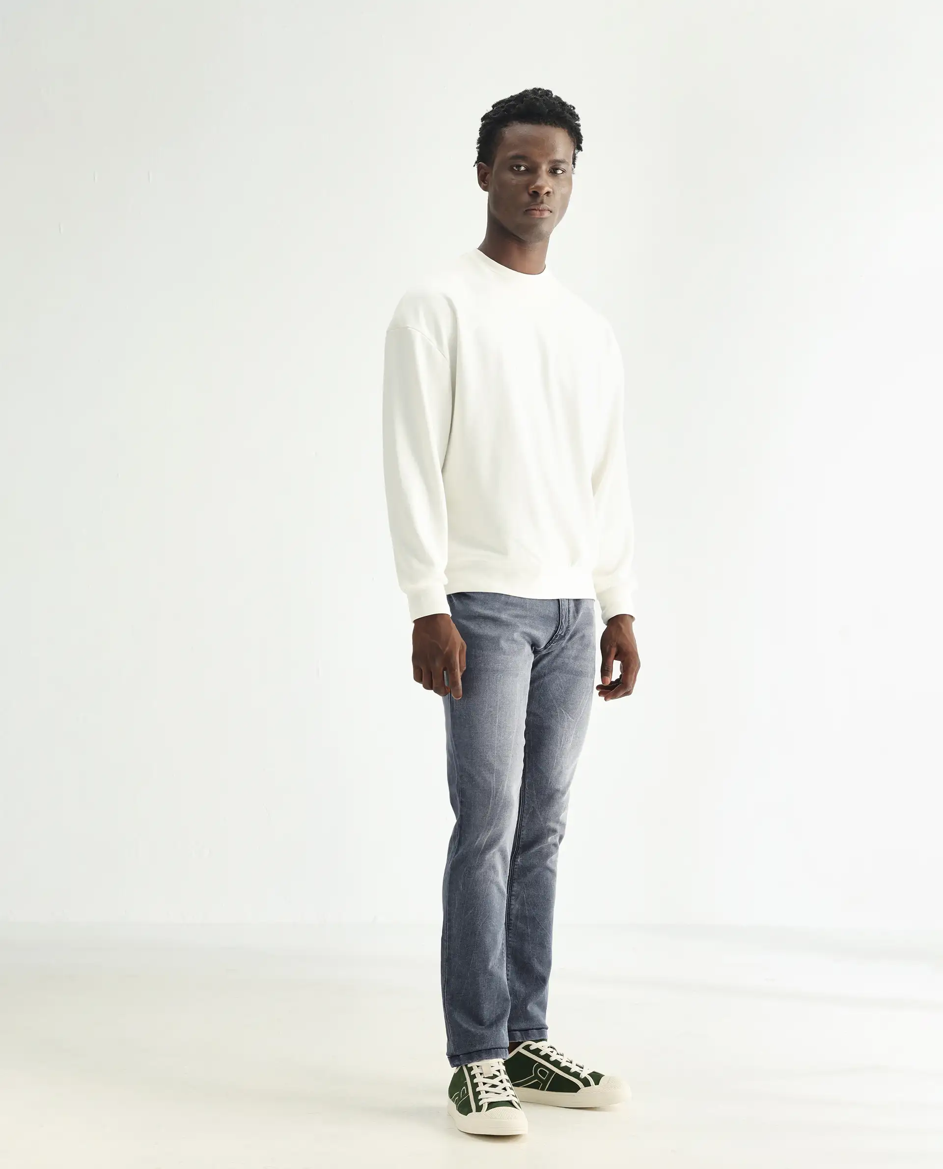Rare Rabbit Men's Ter Navy Cotton Plain Hawk Slim Fit Jeans - Image 5