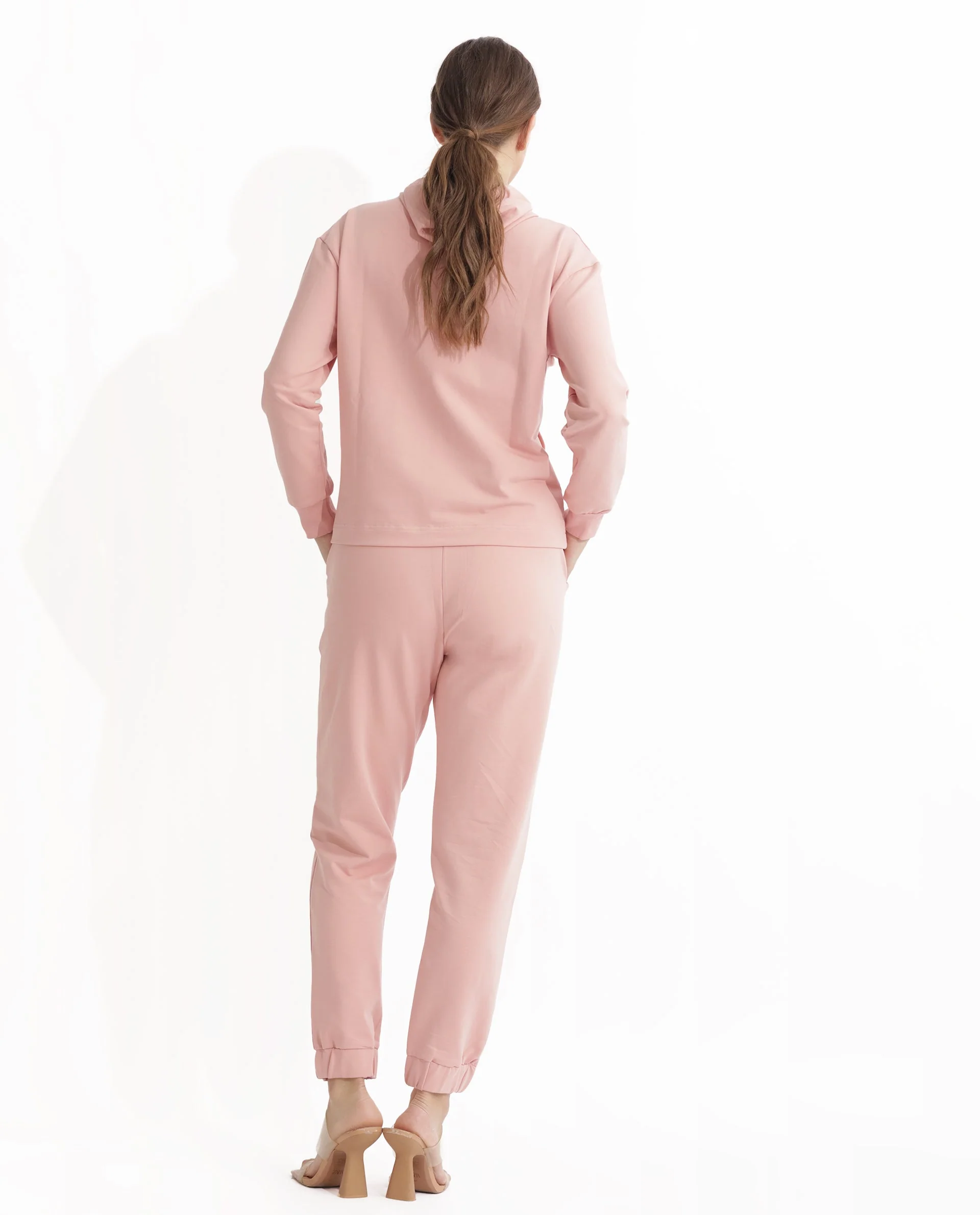 Rareism Women's Terac Light Orange Polyester Blend Plain Ankle Length Regular Fit Track Pant - Image 14