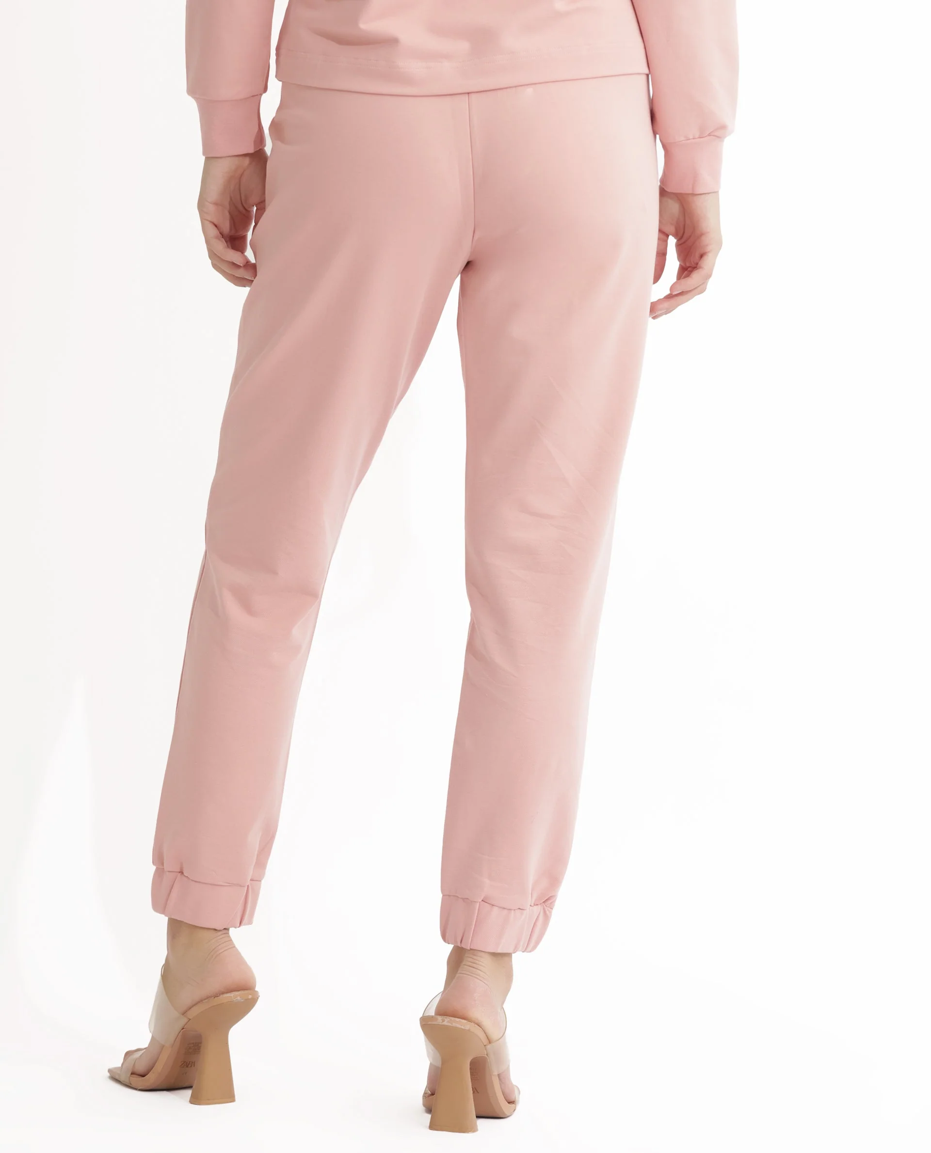 Rareism Women's Terac Light Orange Polyester Blend Plain Ankle Length Regular Fit Track Pant - Image 8