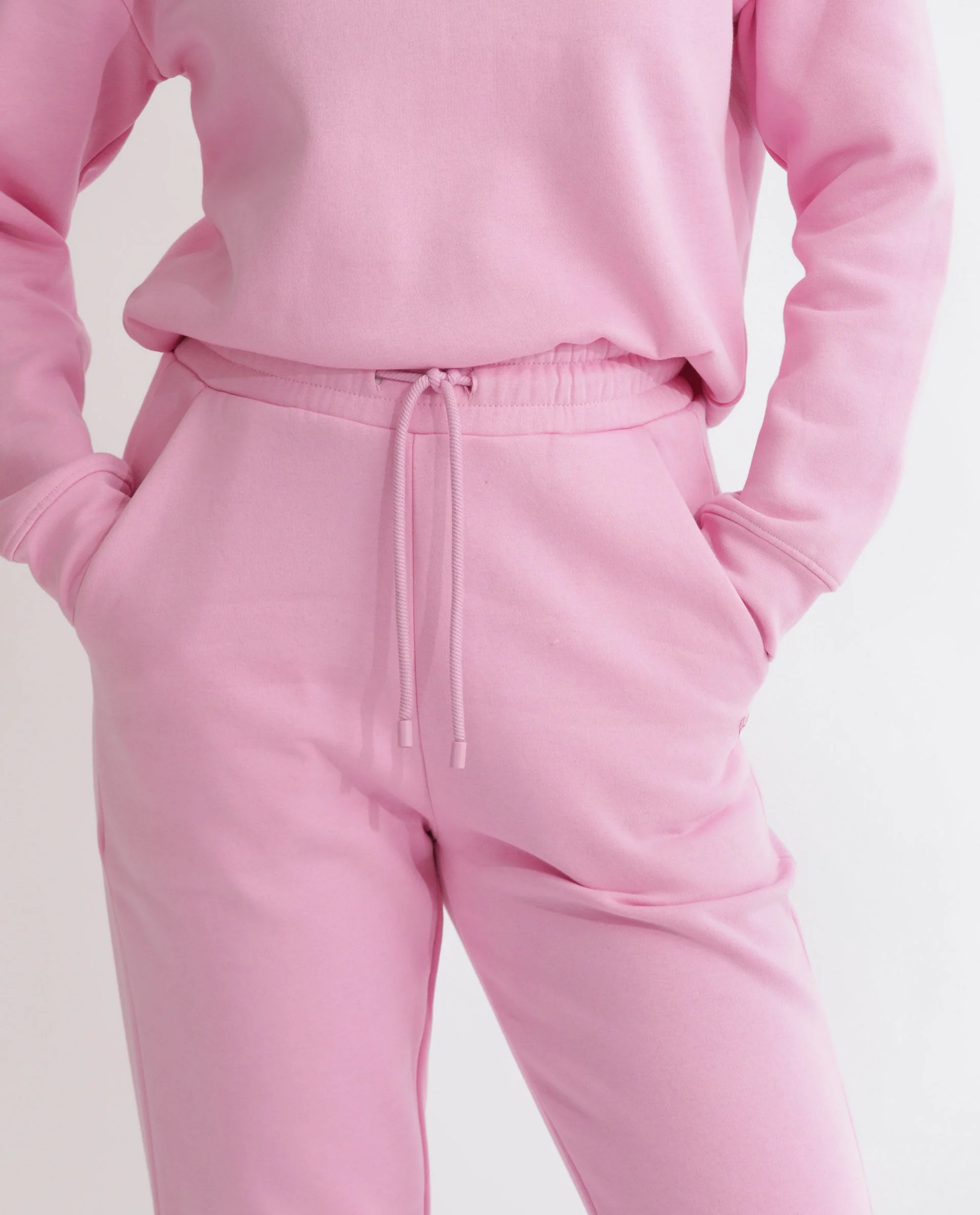 Rareism Women's Terac F Light Pink Polyester Blend Plain Ankle Length Regular Fit Track Pant - Image 11