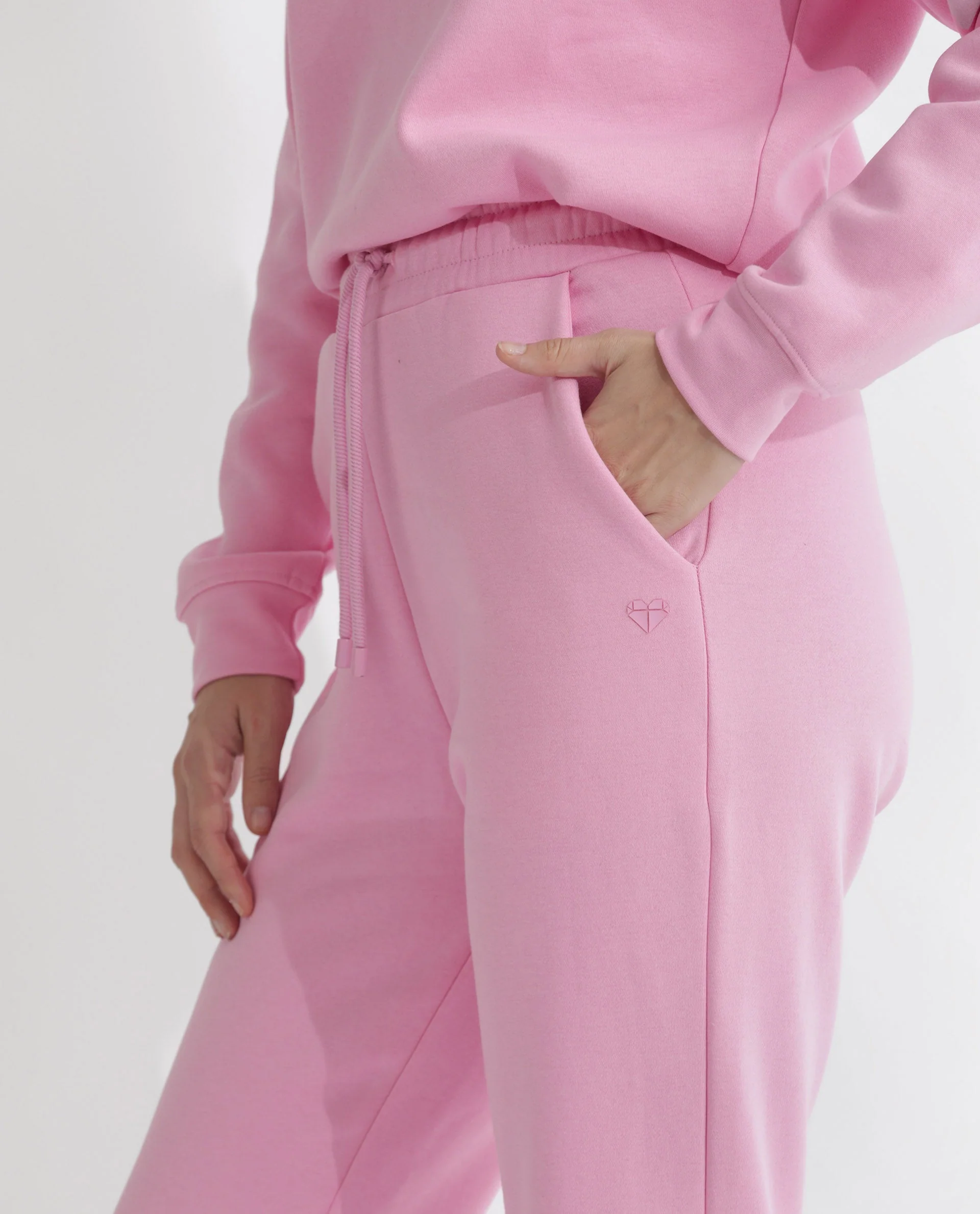 Rareism Women's Terac F Light Pink Polyester Blend Plain Ankle Length Regular Fit Track Pant - Image 6