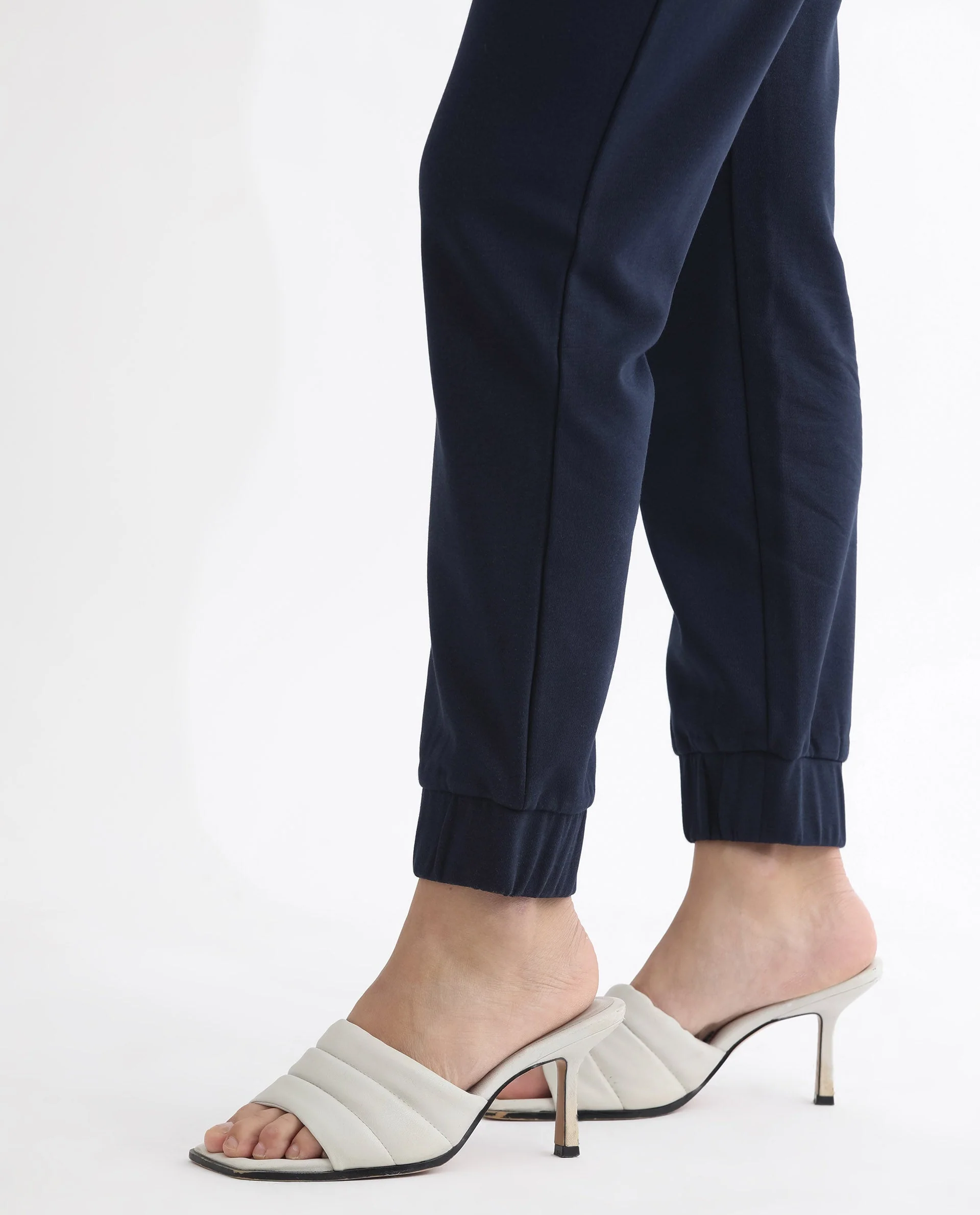 Rareism Women's Terac T Navy Polyester Blend Plain Ankle Length Regular Fit Track Pant - Image 13