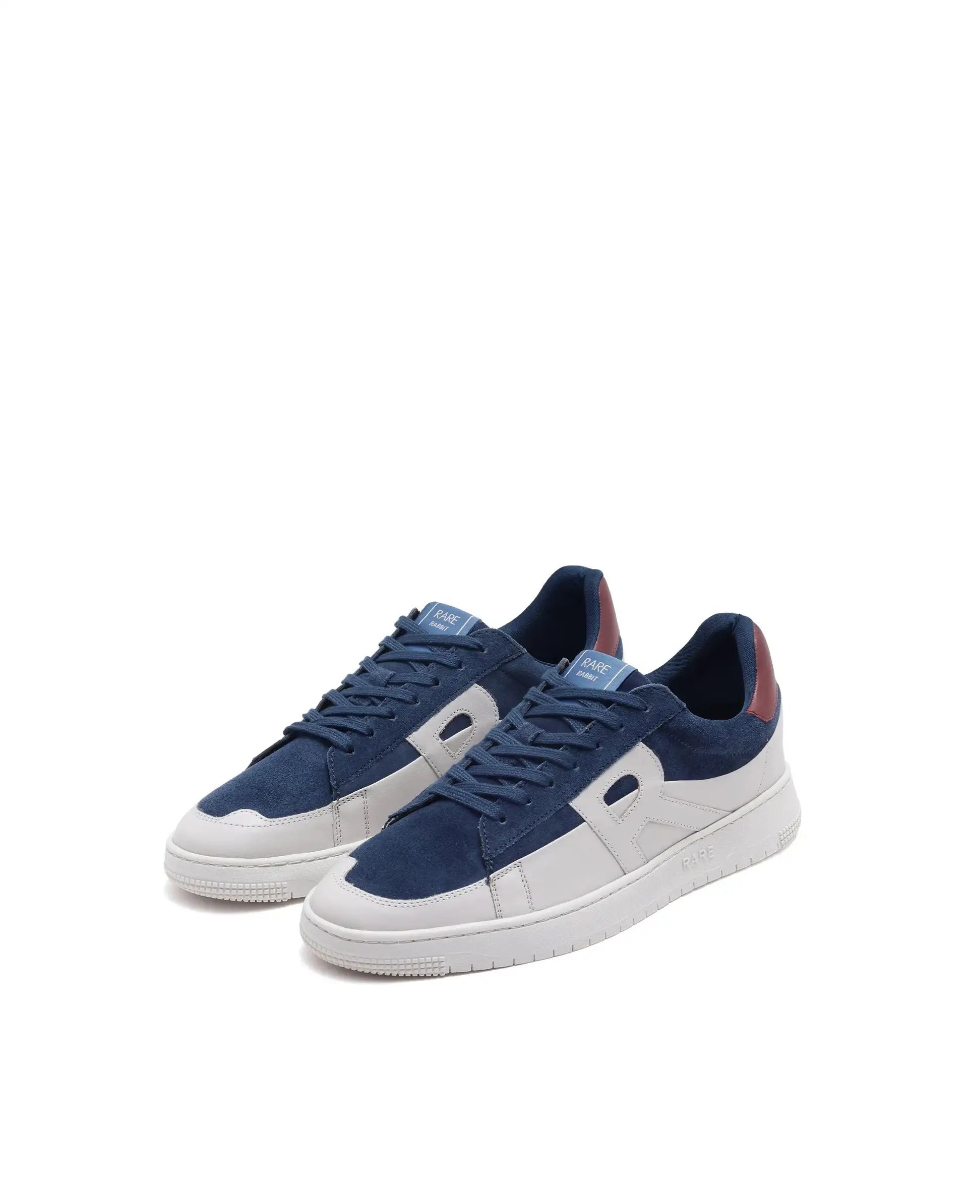 Rare Rabbit Men Terra Blue Genuine Leather And Suede Upper Low-Top Multi Color Lace-Up Shoes - Image 3