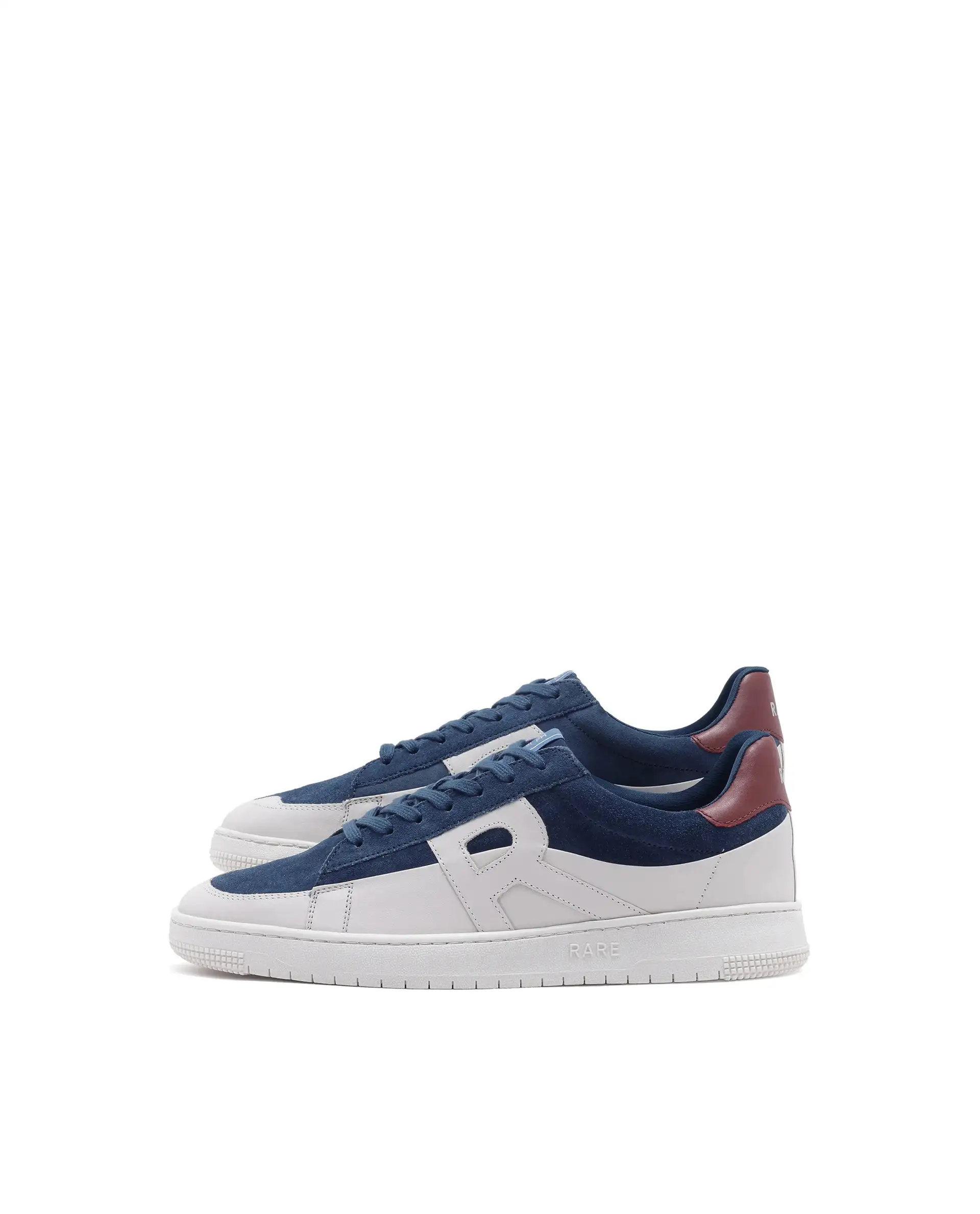 Rare Rabbit Men Terra Blue Genuine Leather And Suede Upper Low-Top Multi Color Lace-Up Shoes - Image 8