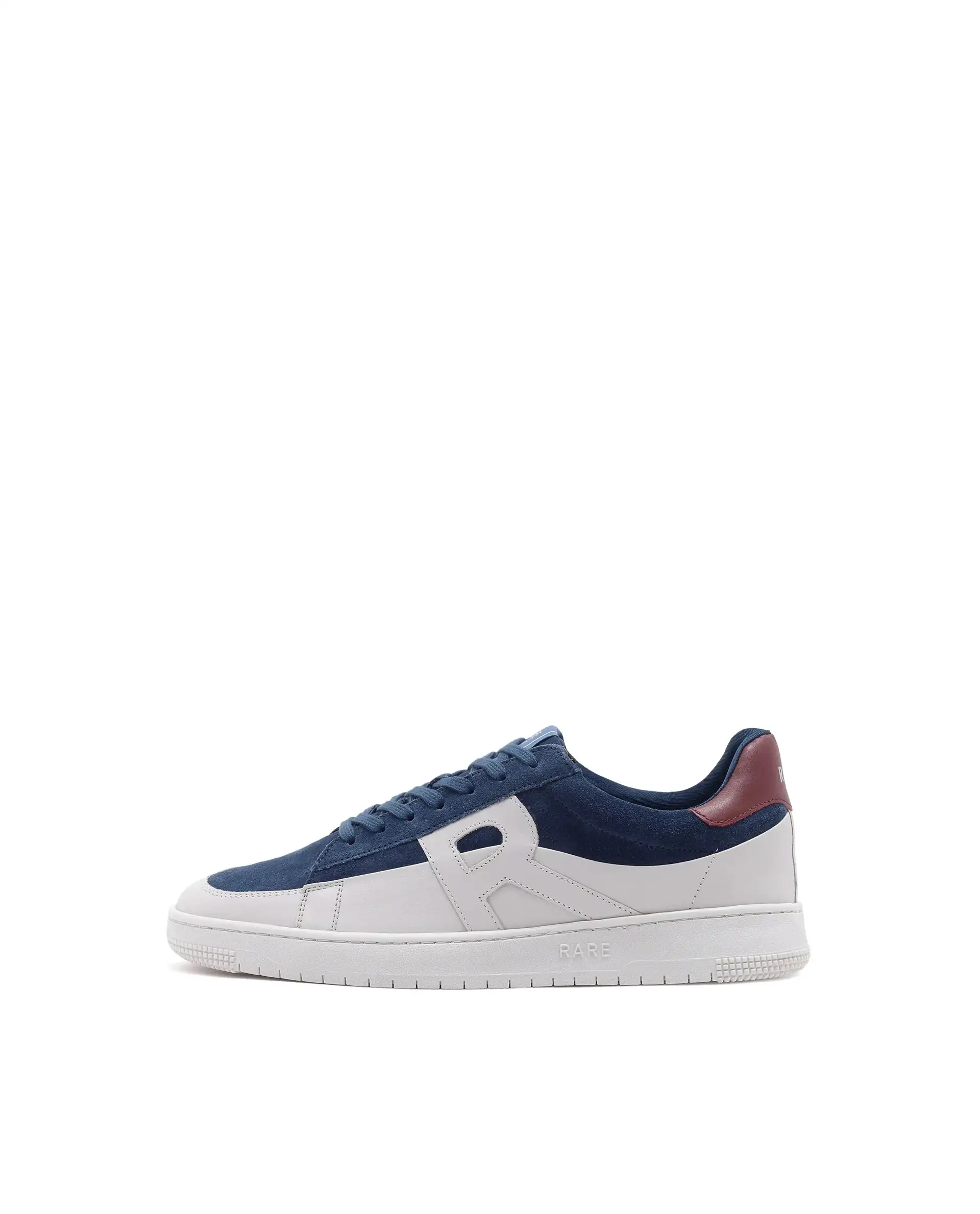 Rare Rabbit Men Terra Blue Genuine Leather And Suede Upper Low-Top Multi Color Lace-Up Shoes - Image 9