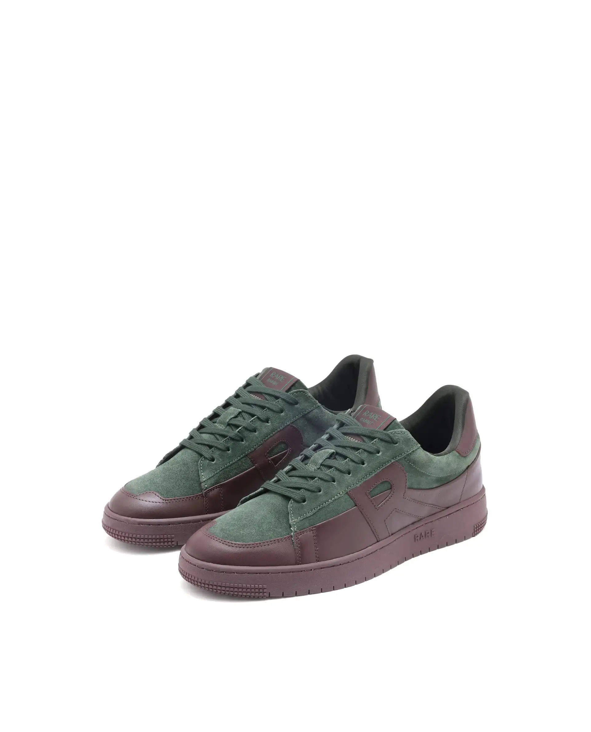 Rare Rabbit Men Terra Brown Genuine Leather And Suede Upper Low-Top Multi Color Lace-Up Shoes - Image 3