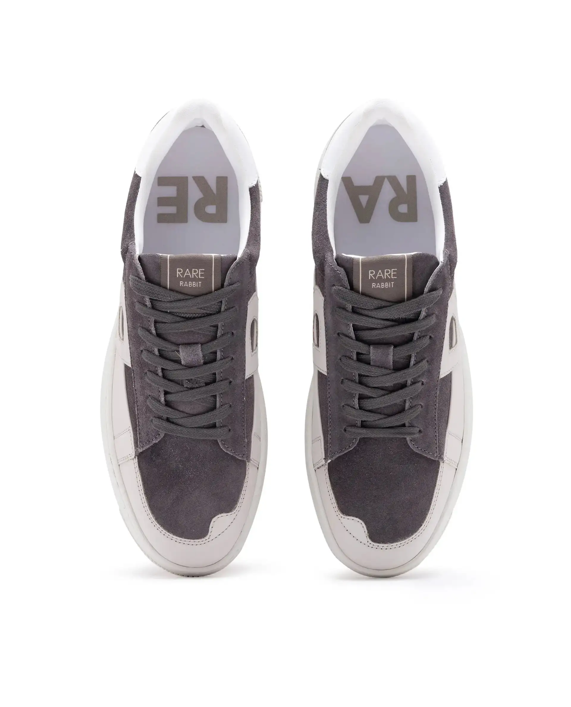 Rare Rabbit Men Terra Taupe Genuine Leather And Suede Upper Low-Top Multi Color Lace-Up Shoes - Image 7