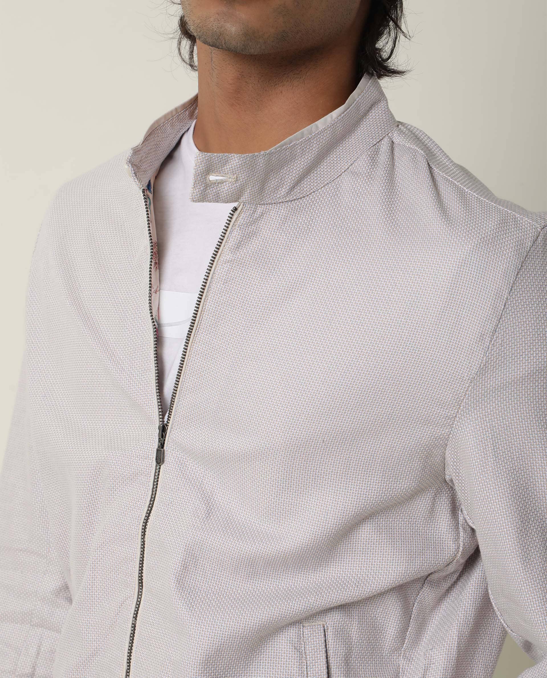 Rare Rabbit Men's Tex Yellow Cotton Plain Regular Fit Full Sleeve Mandarin Collar Jacket - Image 8