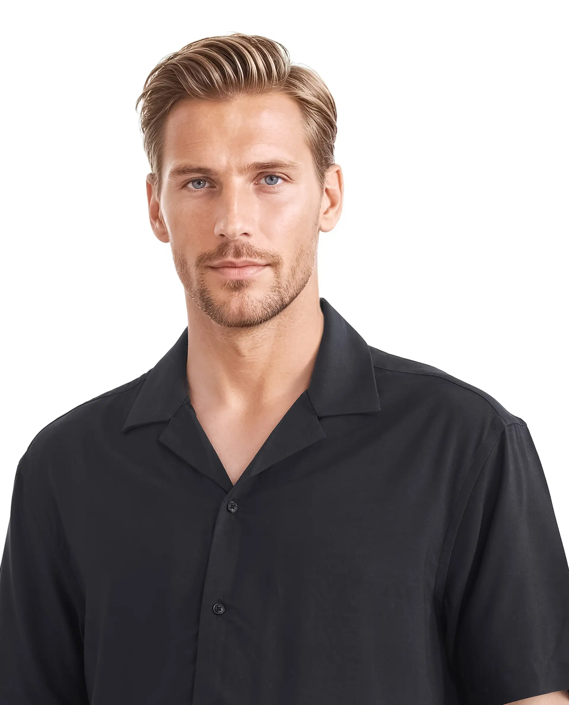 Rare Rabbit Men's Thuban Black Cotton Graphic Print Boxy Fit Full Sleeve Cuban Collar Shirt - Image 7